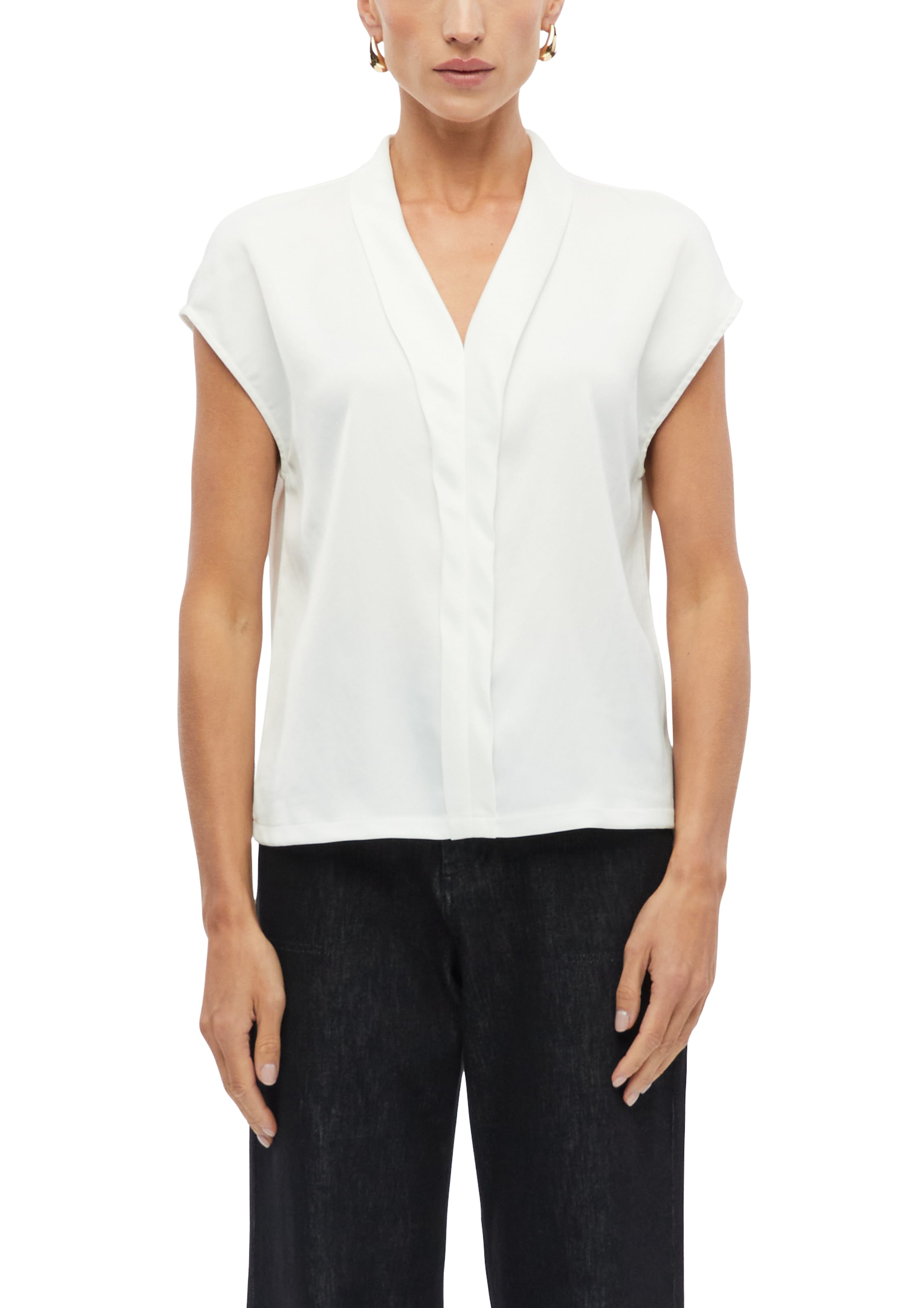 s.Oliver BLACK LABEL 1100000002199 Sommerbluse / Sommershirt mit V-Ausschnitt