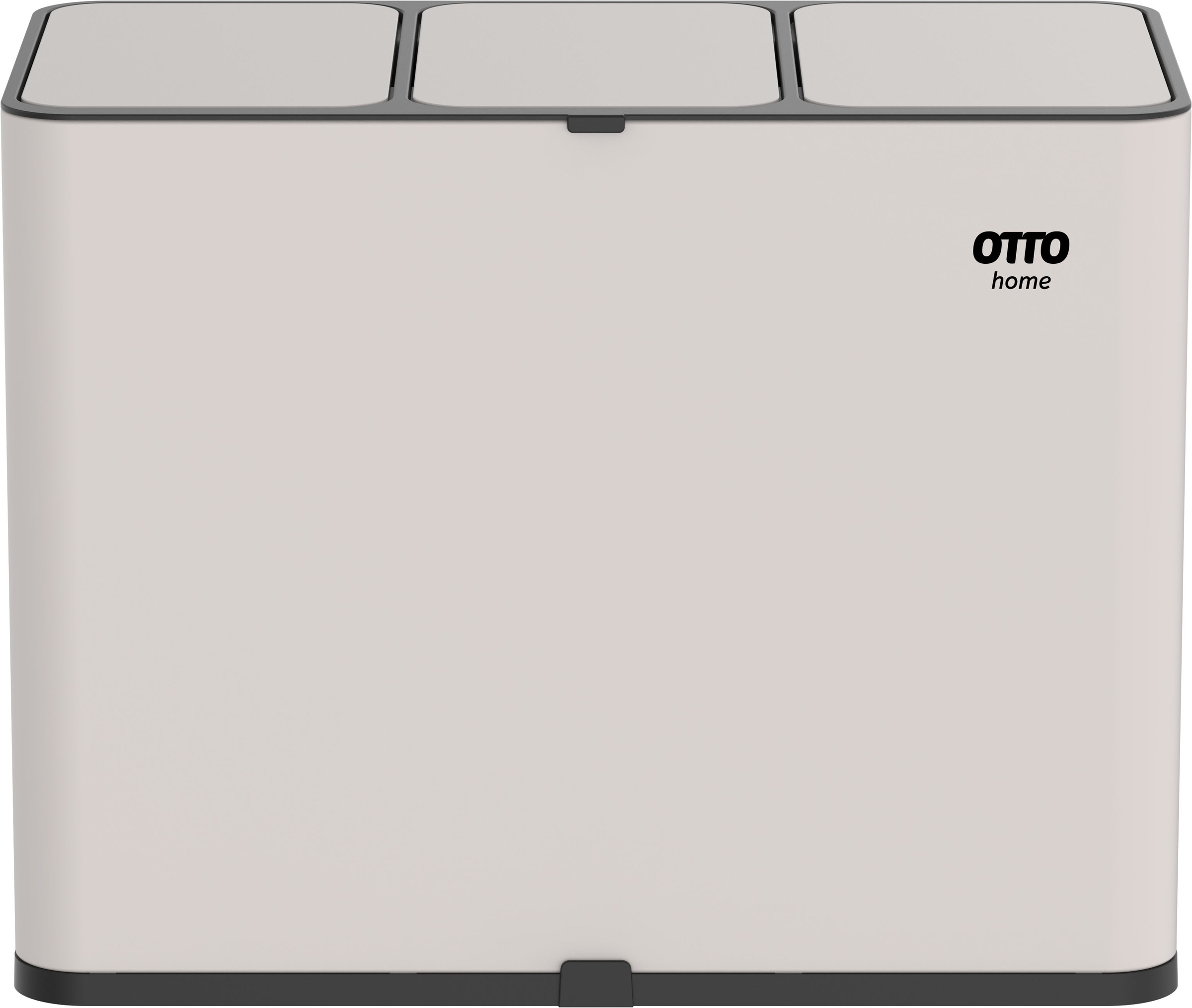 OTTO home Mülleimer »Garrin, mit 3 Fächern, Fassungsvermögen jeweils 15 Liter« 3 Behälter Mülltrennsystem mit 3 separaten Innenbehältern und Fußtrittpedalen