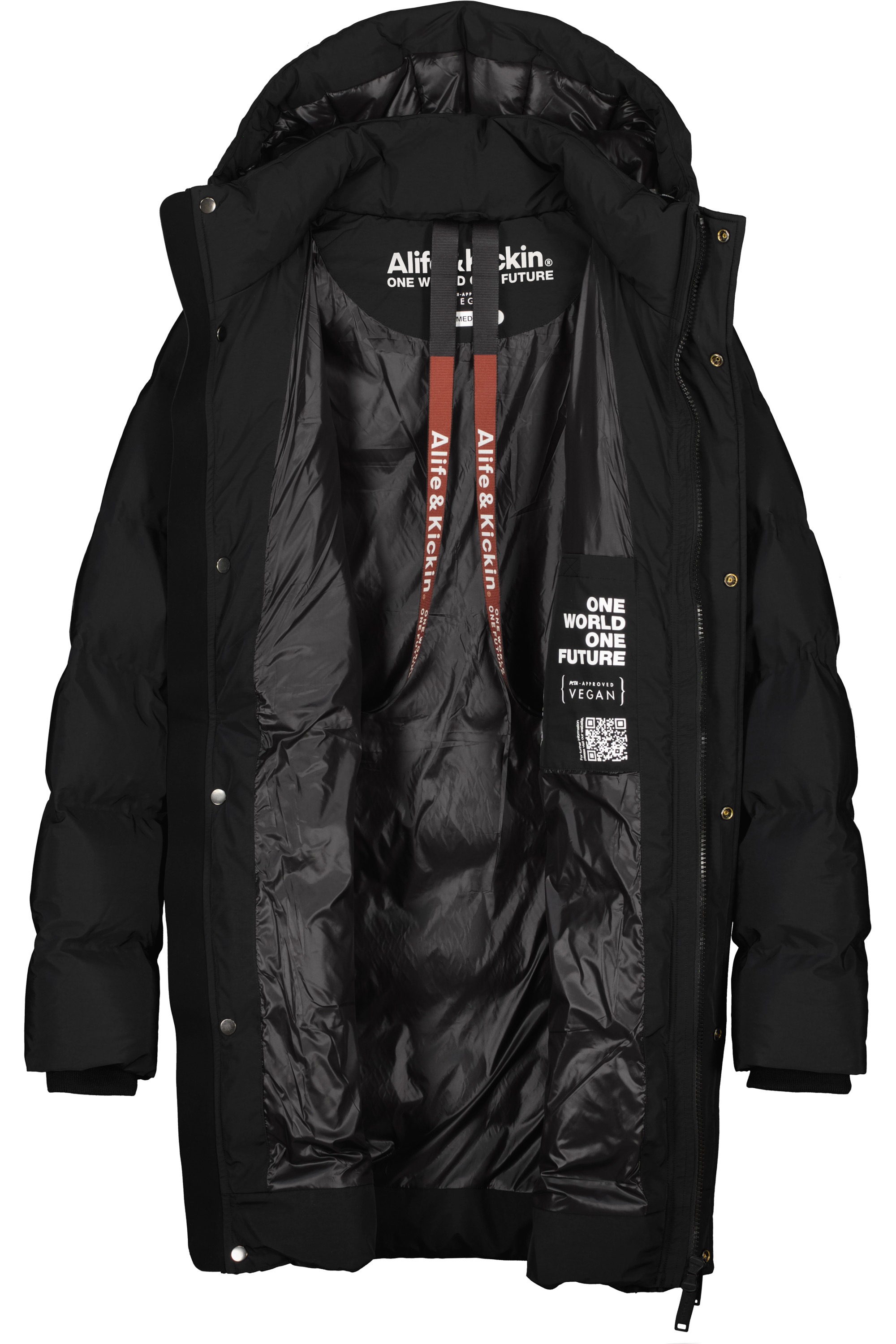 Alife & Kickin Winterjacke »Herren SaulAK A«, mit Kapuze, gefütterte Jacke mit abnehmbarer Kapuze und 6 Fronttaschen