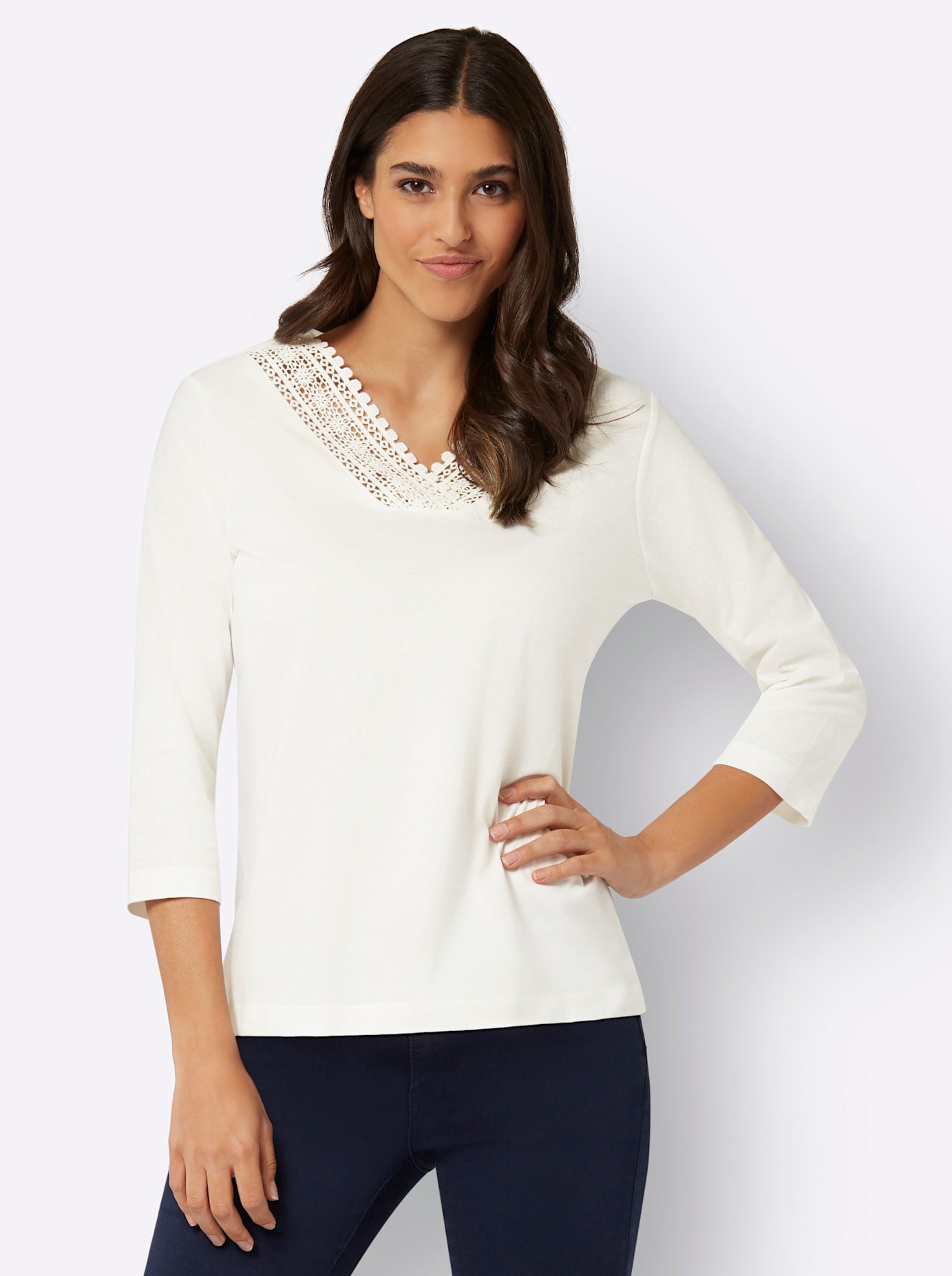 Classic Basics 3/4-Arm-Shirt "Trachtenshirt" günstig online kaufen