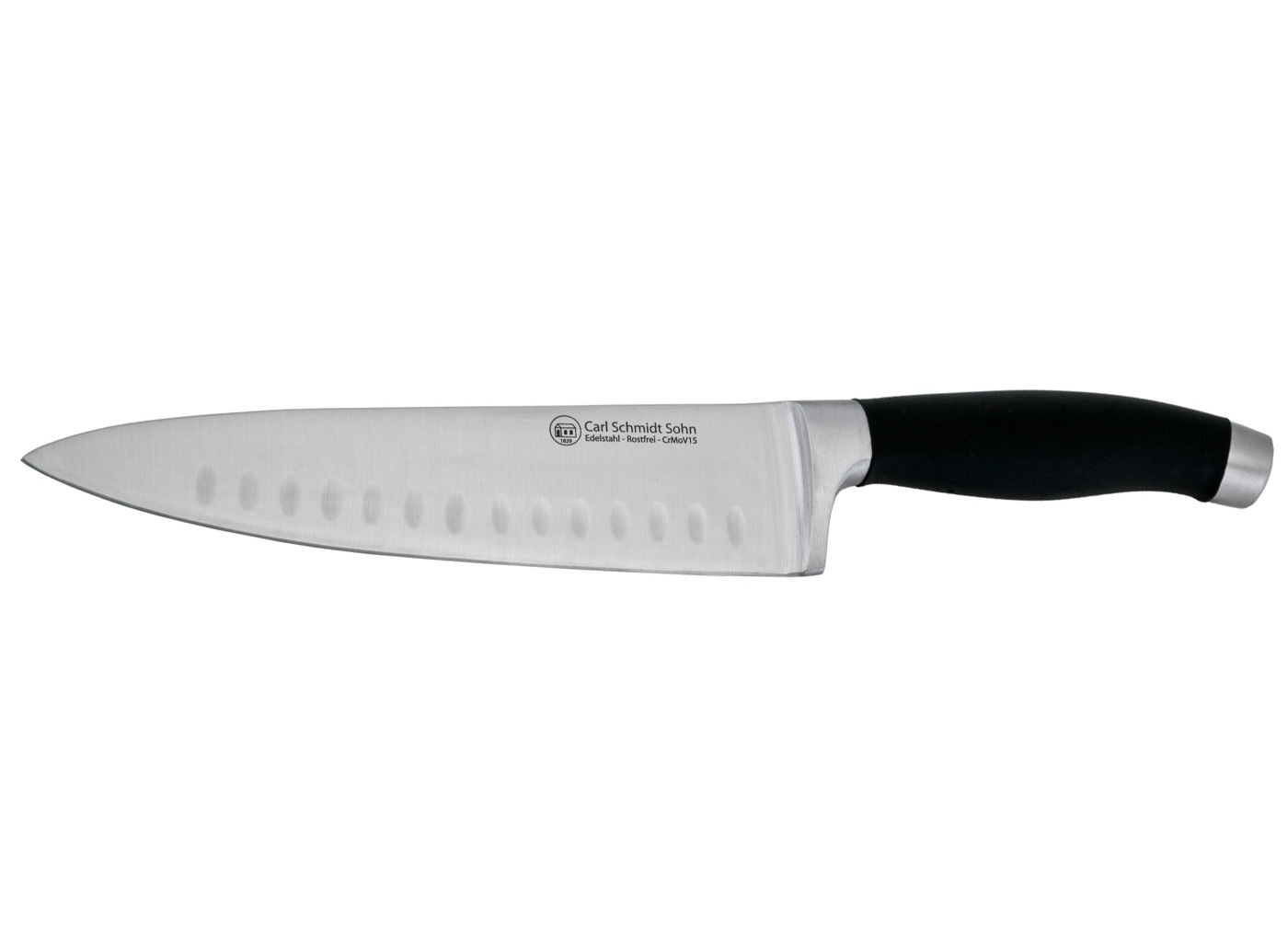 Carl Schmidt Sohn Kochmesser "SHIKOKU, 17 cm, Edelstahl rostfrei" mit Kullenschliff
