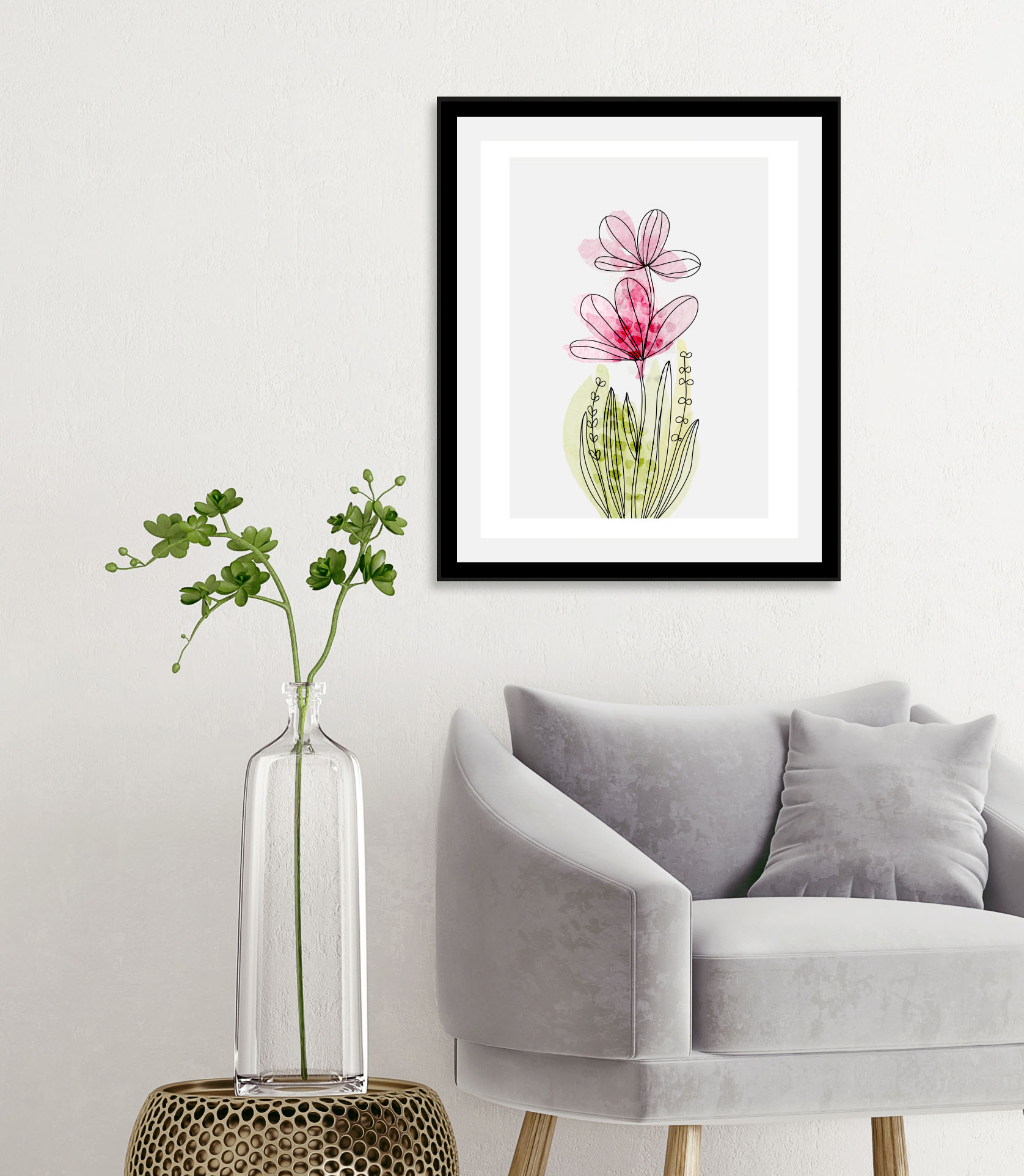 queence Bild "Fairy" Blumen Blumenbilder Pflanzen Pflanzenbilder 1 Stk. tlg. gerahmt