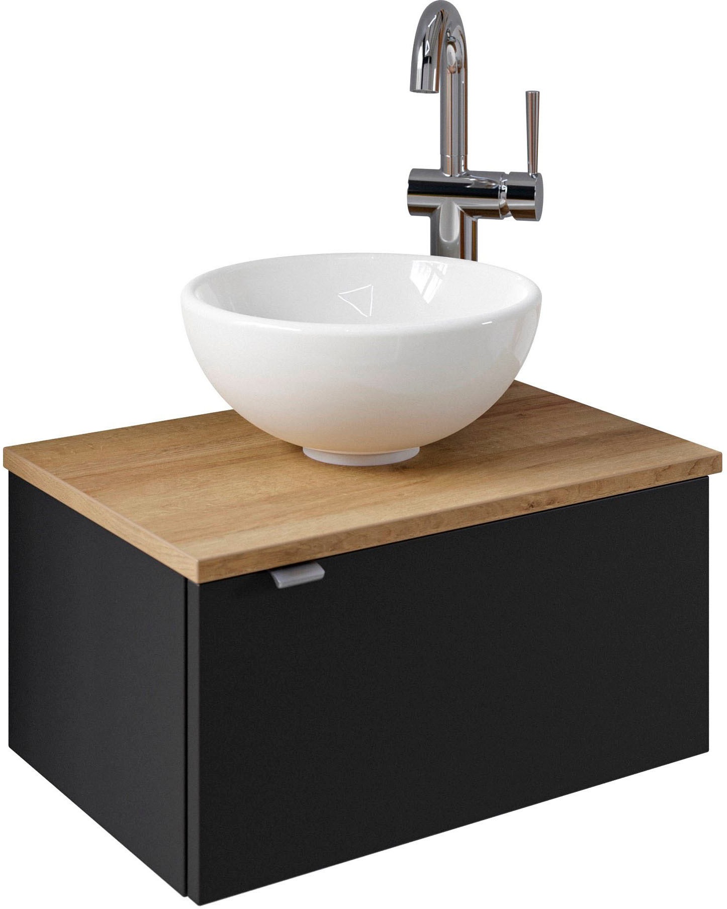Saphir Badmöbel-Set »Serie 6915«, (4 St.), Gäste-Bad, 51 cm breit, mit LED-Spiegel und 1 Tür