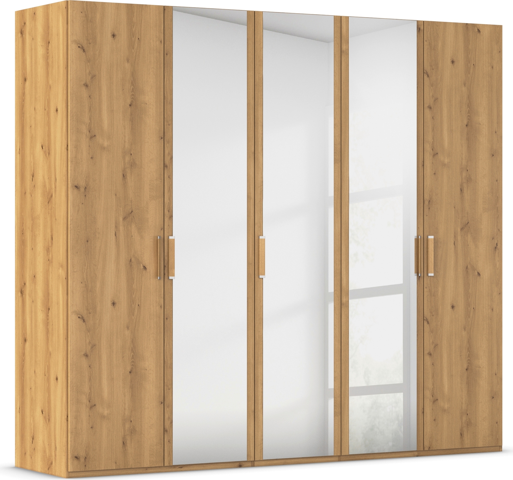 rauch Drehtürenschrank "Kleiderschrank Schrank Garderobe Schlafzimmerschrank EVELYN" in 2 Höhen 197 oder 210 cm erhältlich, inkl. SOFT-CLOSE-FUNKTION, in elegantem Stil, viel Stauraum 3 Breiten und 2 Höhen MADE IN GERMANY