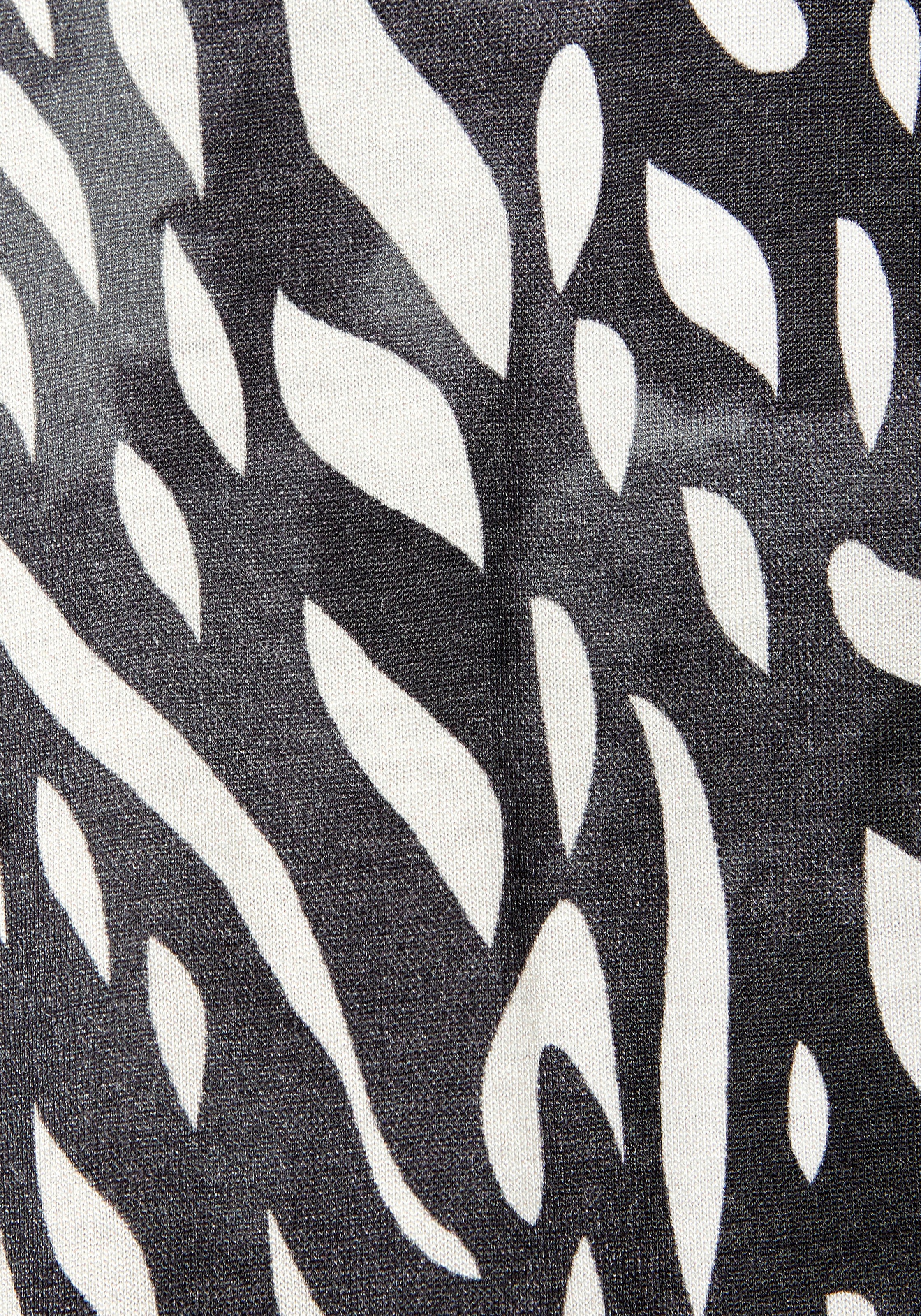 LASCANA Maxikleid, mit seitlichem Schlitz, Jerseykleid im Alloverprint