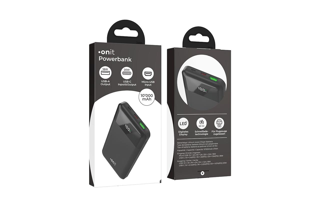 onit Powerbank »10000mAh PD« 10.000 mAh