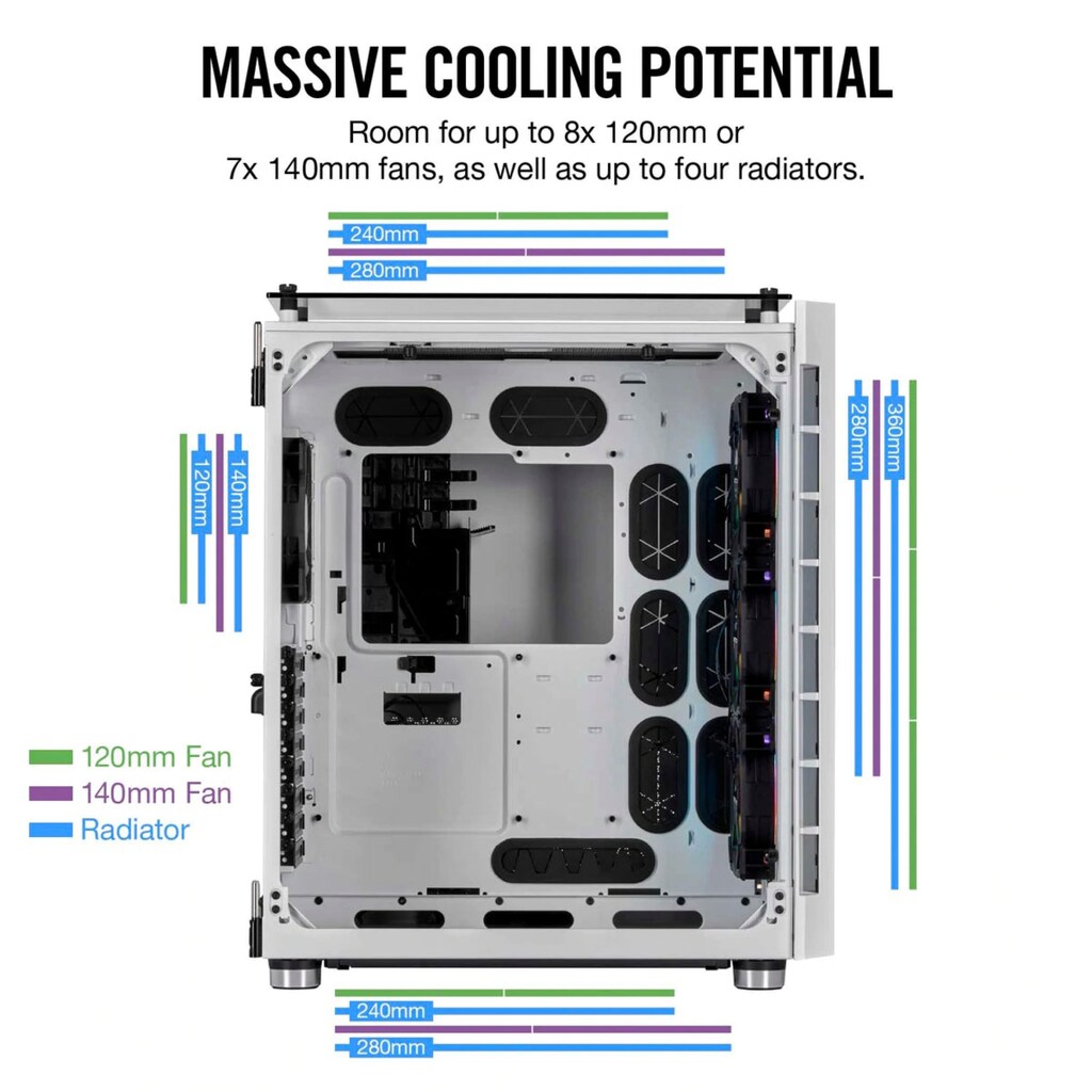 Corsair PC-Gehäuse »680X RGB Midi Tower«