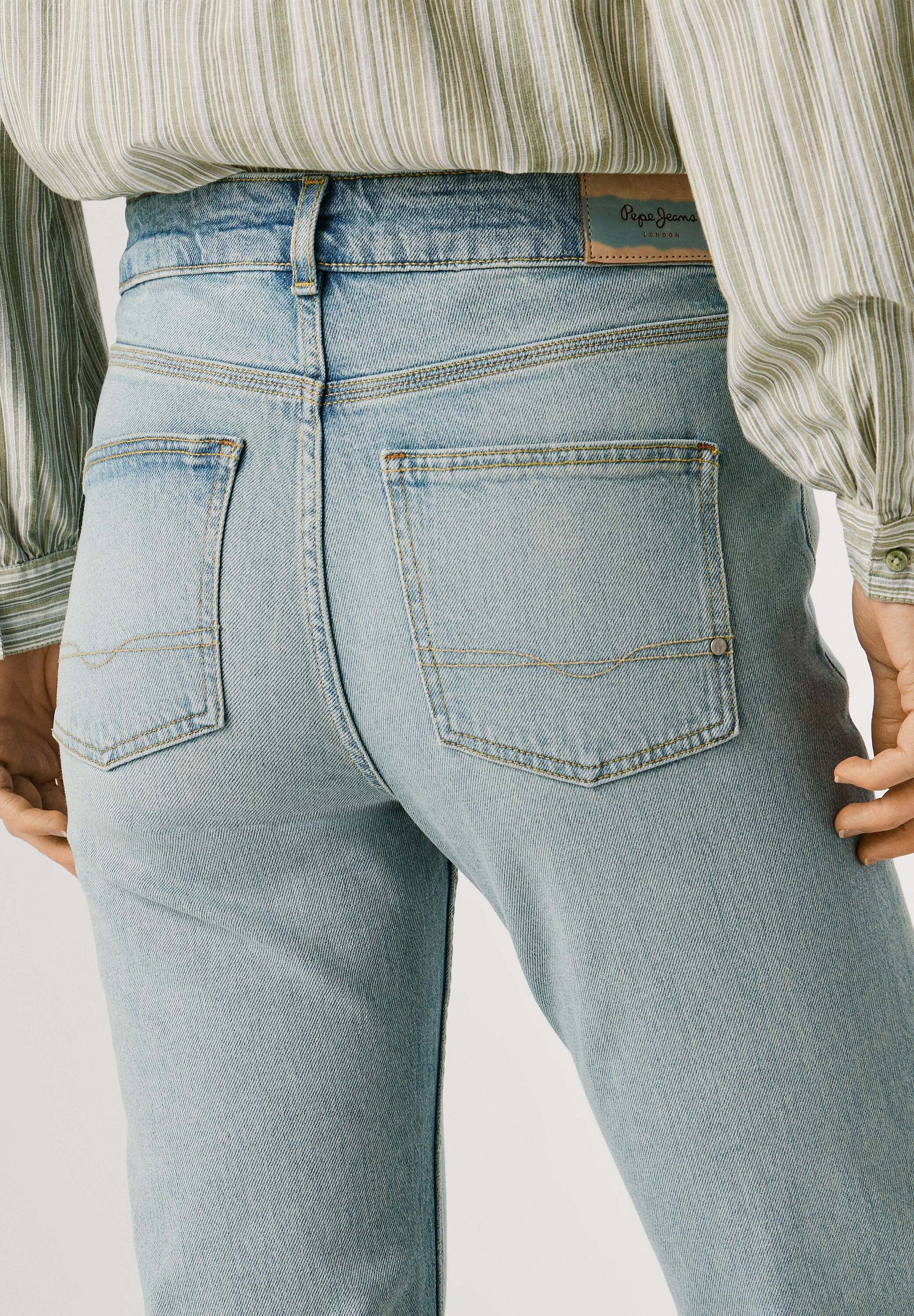 Pepe Jeans Straight-Jeans »trousers STRAIGHT MW ARROW SUMMER STONE«