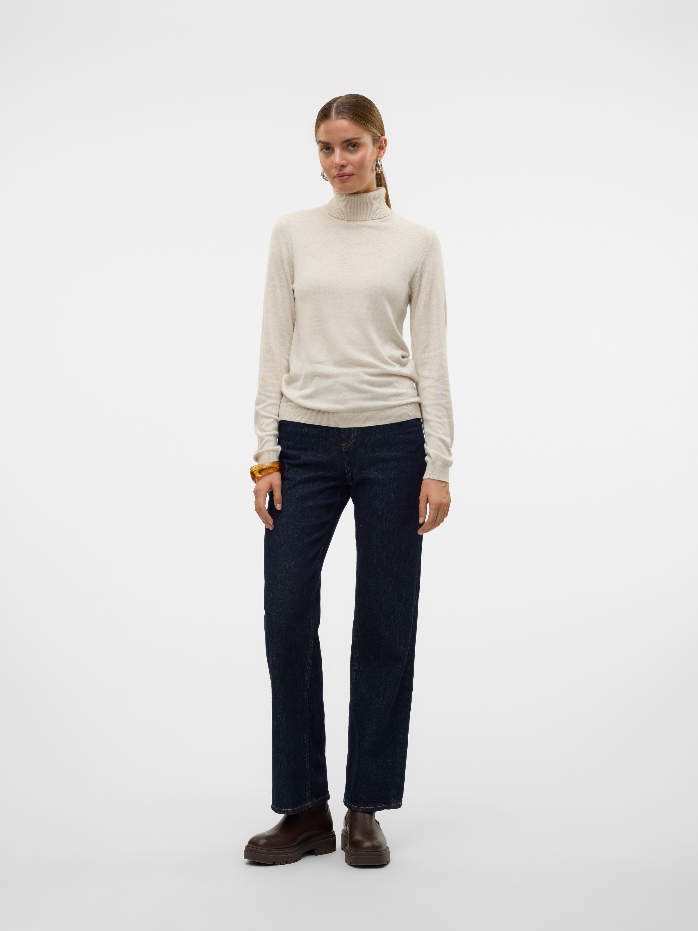 Vero Moda Strickpullover »VMIRIS LS ROLLNECK PULLOVER GA NOOS«
