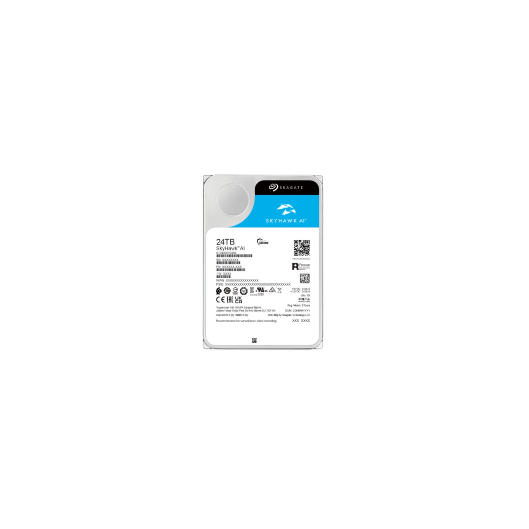 Seagate interne HDD-Festplatte »SkyHawk AI 24 TB« 3.5 24 TB Anschluss Serial ATA III