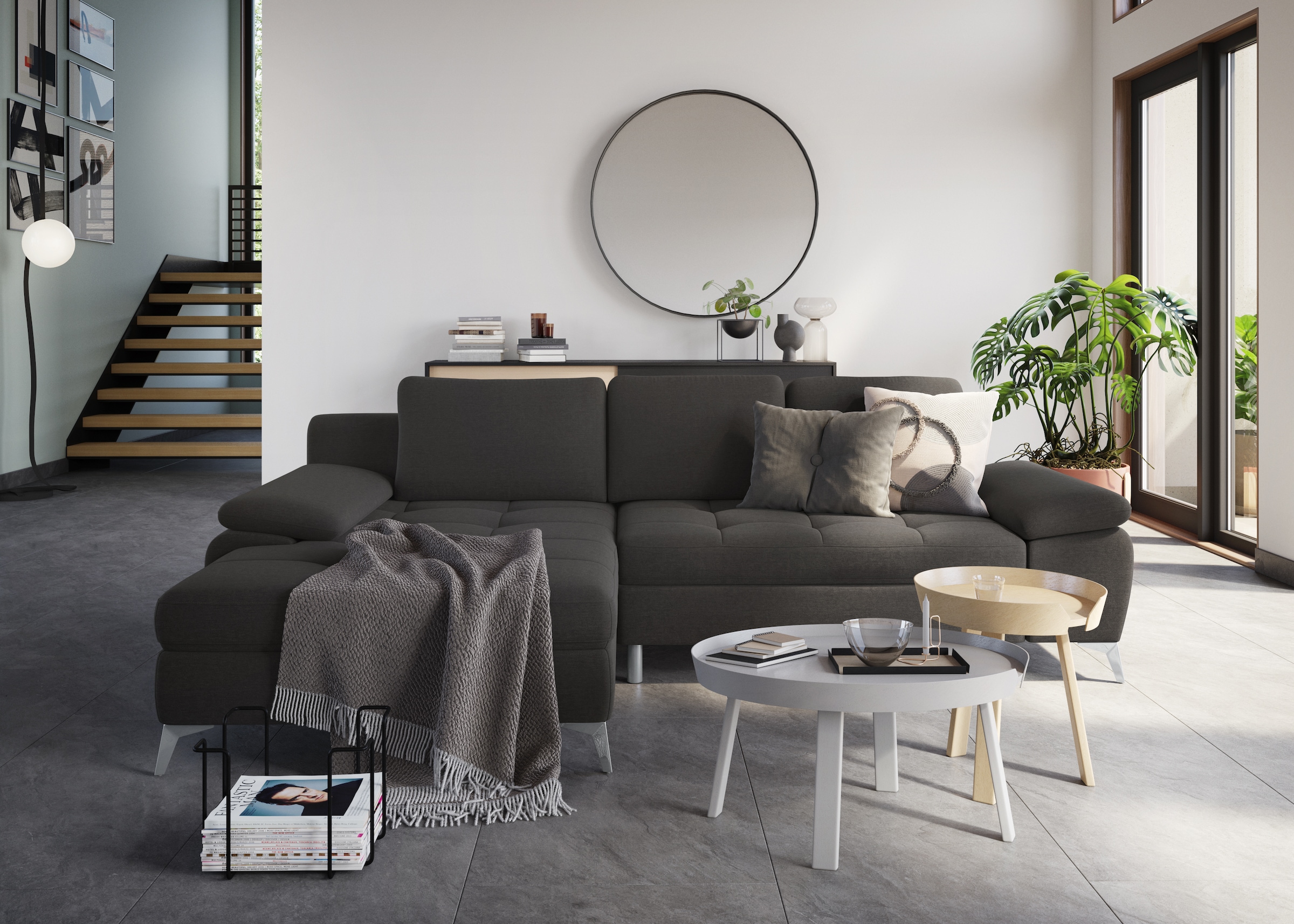 sit&more Ecksofa Latigo L-Form, mit Recamiere, wahlweise mit Bettfunktion u günstig online kaufen