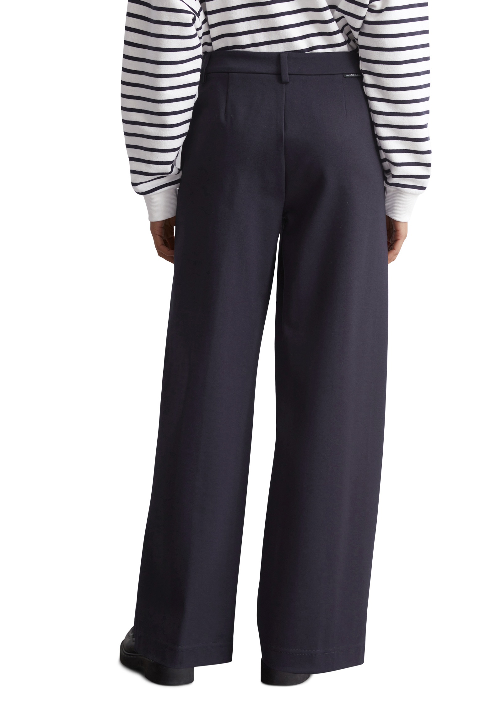 Marc O'Polo DENIM Jerseyhose, Glatter, weicher Griff, mit dekorativer Teilungsnaht vorne