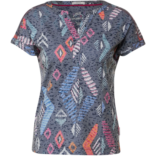Cecil T-Shirt, mit Ausbrenner Muster für bestellen | BAUR