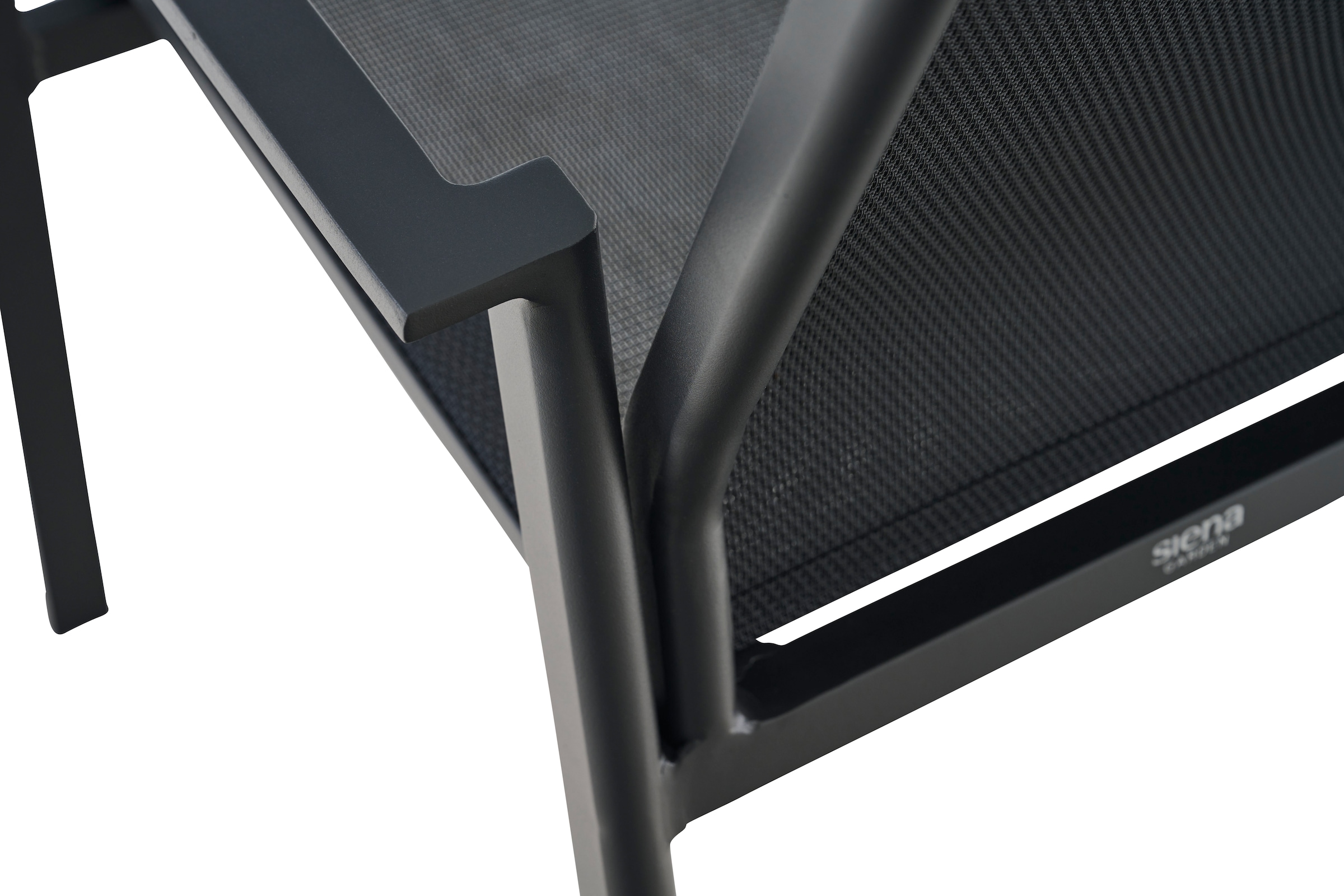 Siena Garden Gartensessel »BOLOGNA Stapelsessel, anthrazit« Aluminiumgestell, Ranotex® Bezug