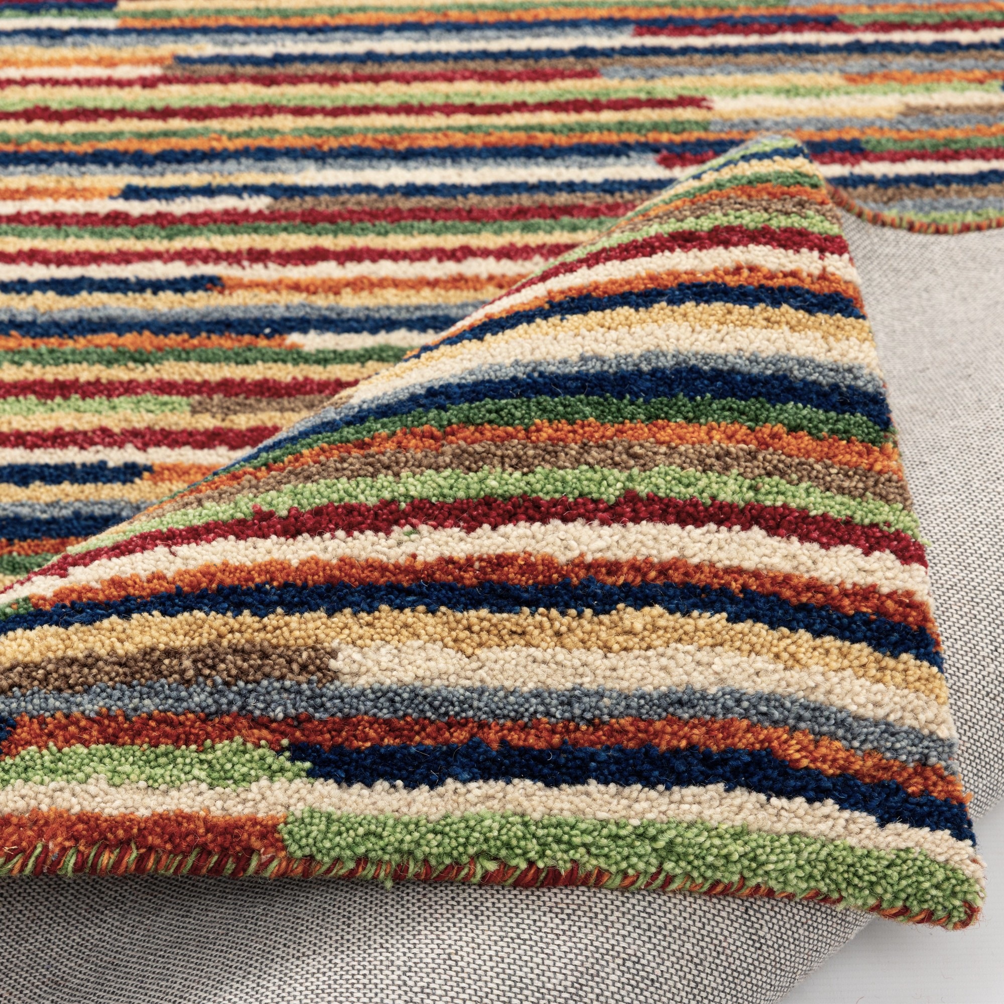 Wollteppich THEKO "Gabbeh Multi, Handgefertigt, Teppich, meliert, reine Wolle" Gr. 3, multi, B:120cm H:15mm L:180cm, Wolle, Teppiche, Wohnzimmer, Schlafzimmer, Esszimmer 3
