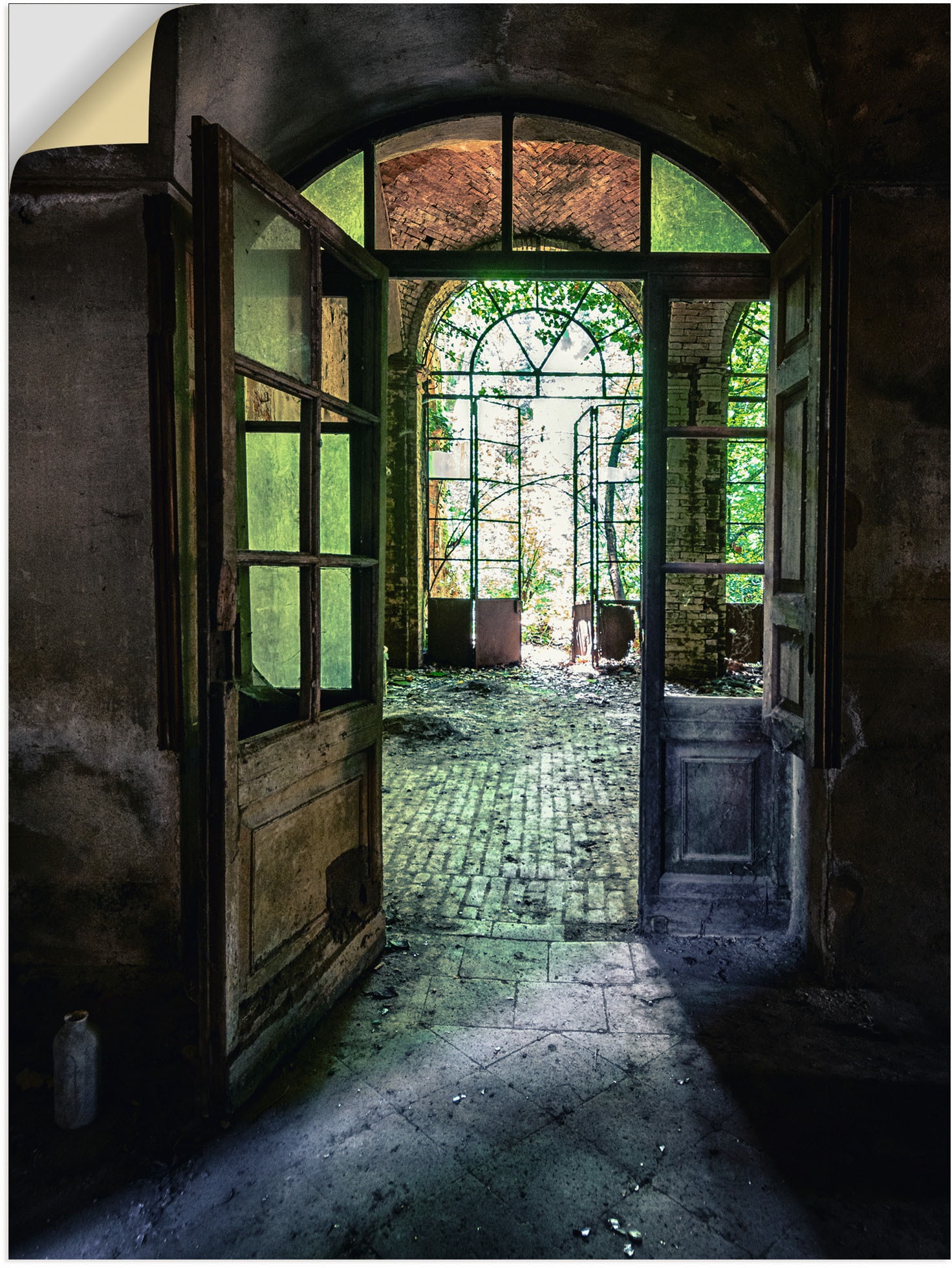Artland Wandbild »Lost Place - alte Tür Fenster«, Fenster & Türen, (1 St.),  als Alubild, Leinwandbild, Wandaufkleber oder Poster in versch. Größen  kaufen | BAUR | Poster