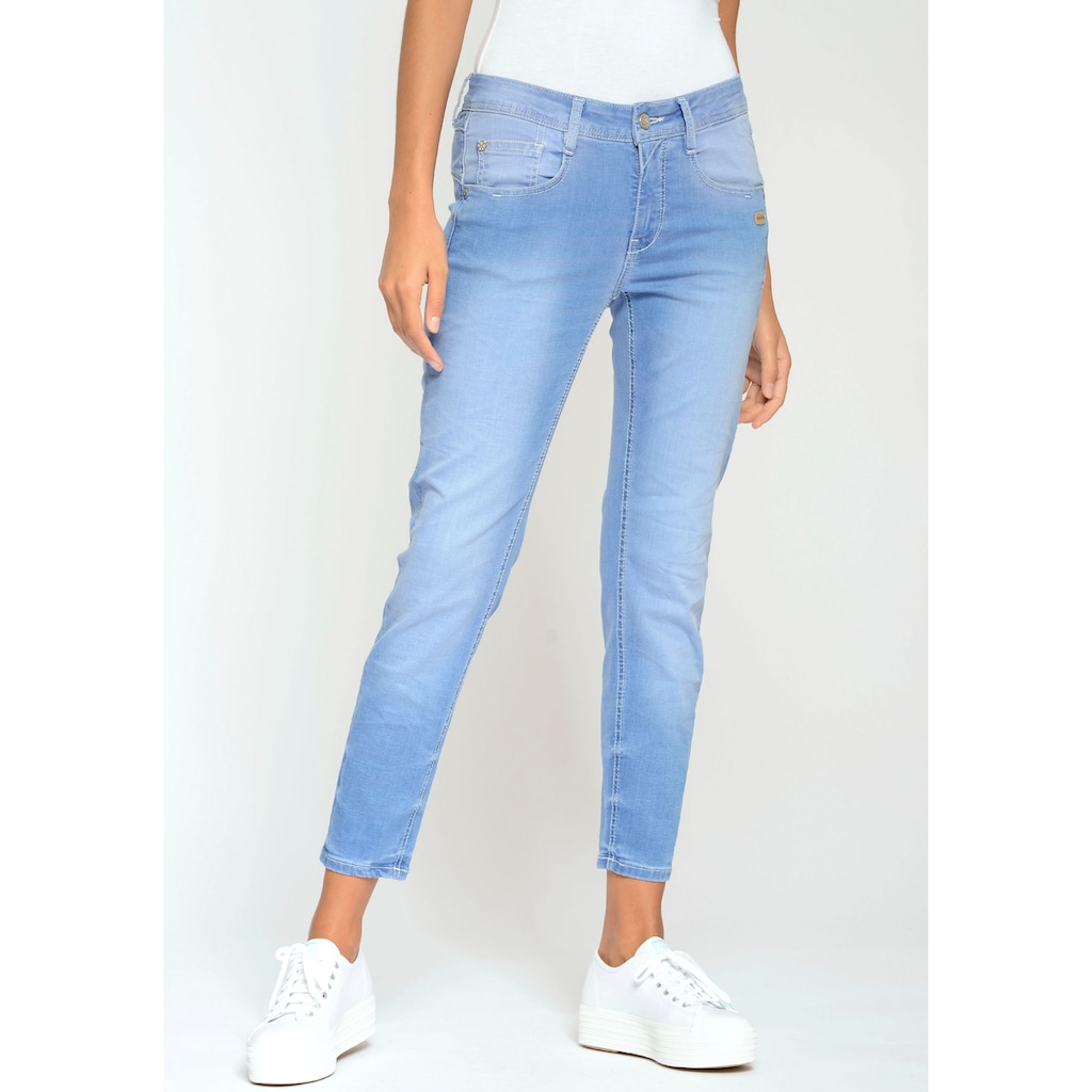 GANG Relax-fit-Jeans »94Amelie cropped«, mit doppelter Passe und doppelter, rechter Gesäßtasche