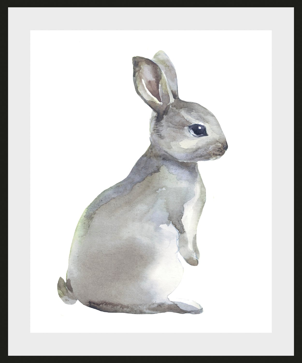 queence Bild "Millie", Hase-Hasen-Schwarz-Weiß-Kunst-Haustiere, (1 St.), HD günstig online kaufen