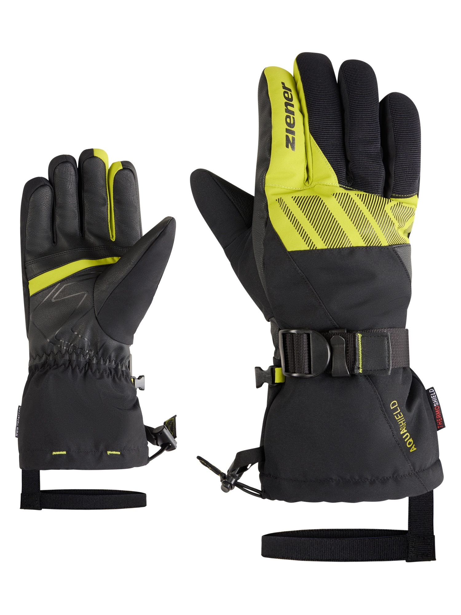 Ziener Skihandschuhe "GHALION-Z AQUASHIELD" wasserdicht, winddicht, atmungsaktiv, warmes Futter, lange Stulpe