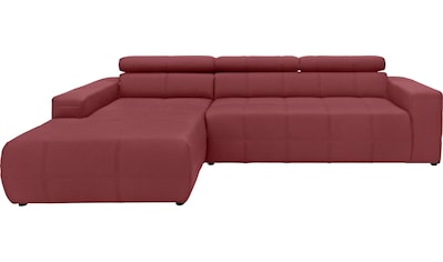 Ecksofa »Brandon große Ausführung B/T/H: 289/177/80 cm, auch in Leder und Cord«