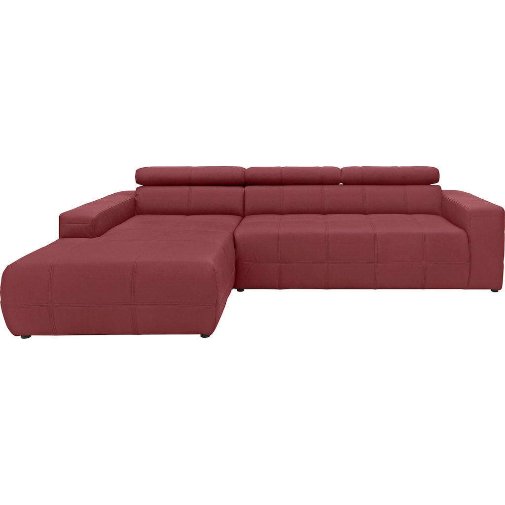 DOMO collection Ecksofa »Brandon große Ausführung B/T/H: 289/177/80 cm, auch in Leder und Cord«