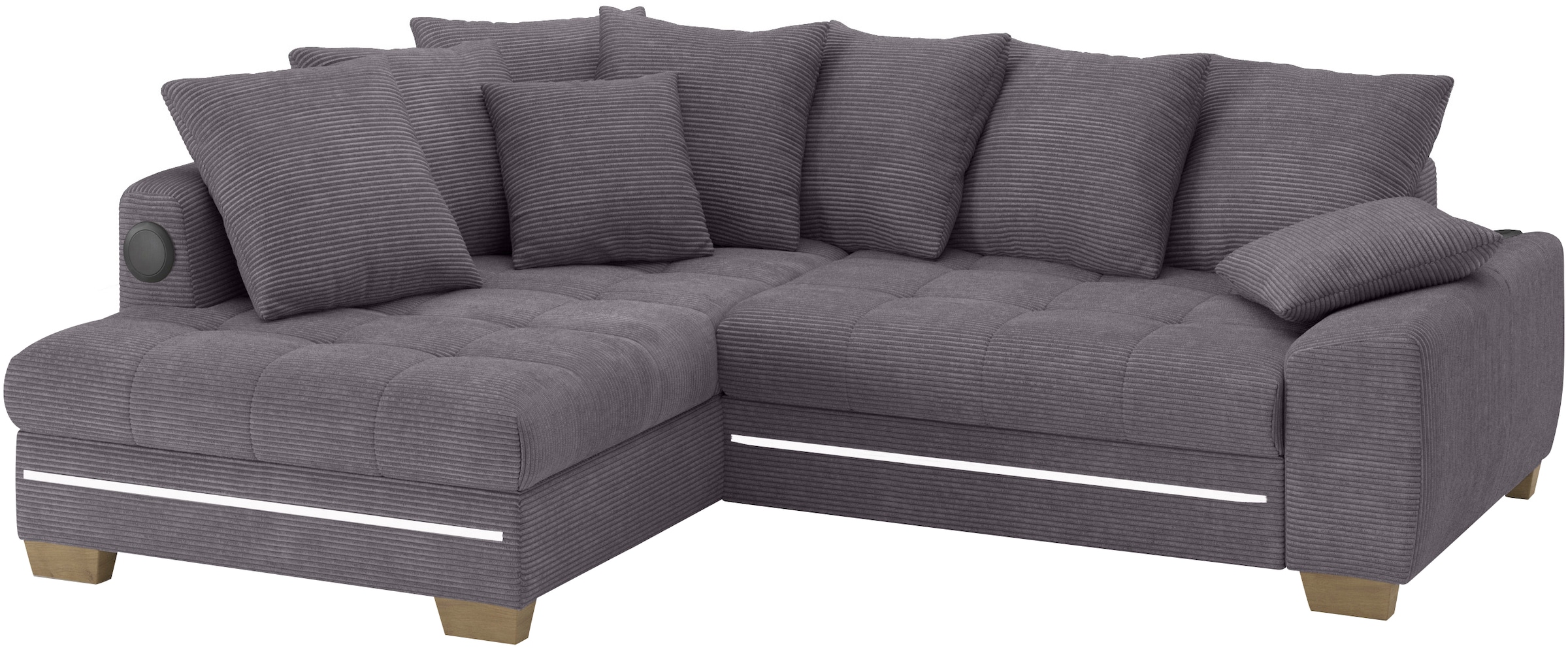 INOSIGN Ecksofa "Nikita II, L-Form", RGB-LED, Bluetooth-Soundsystem, wahlwe günstig online kaufen