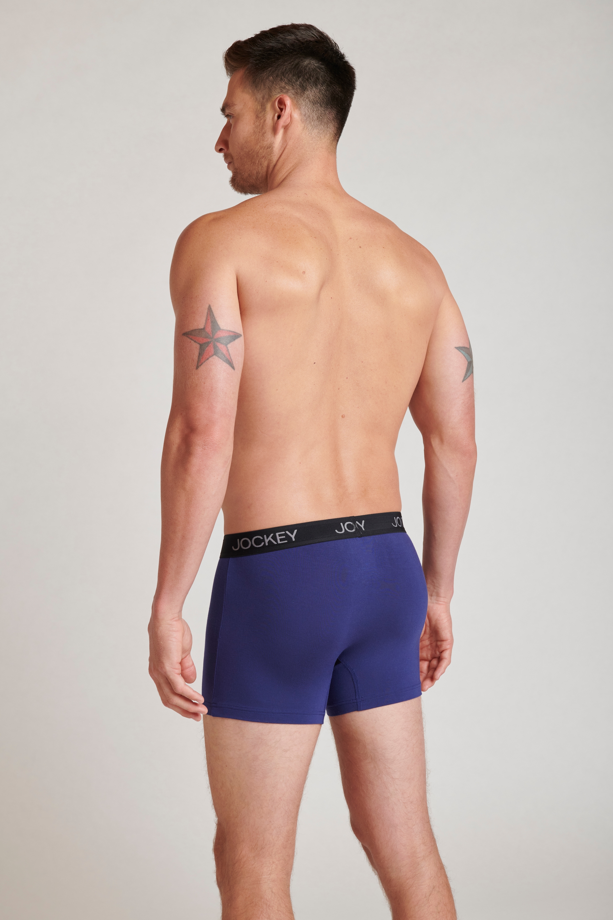 Jockey Trunk »CHAFE PROOF POUCH TRUNK«, (2er Pack), Mittlere Bundhöhe, Logobund
