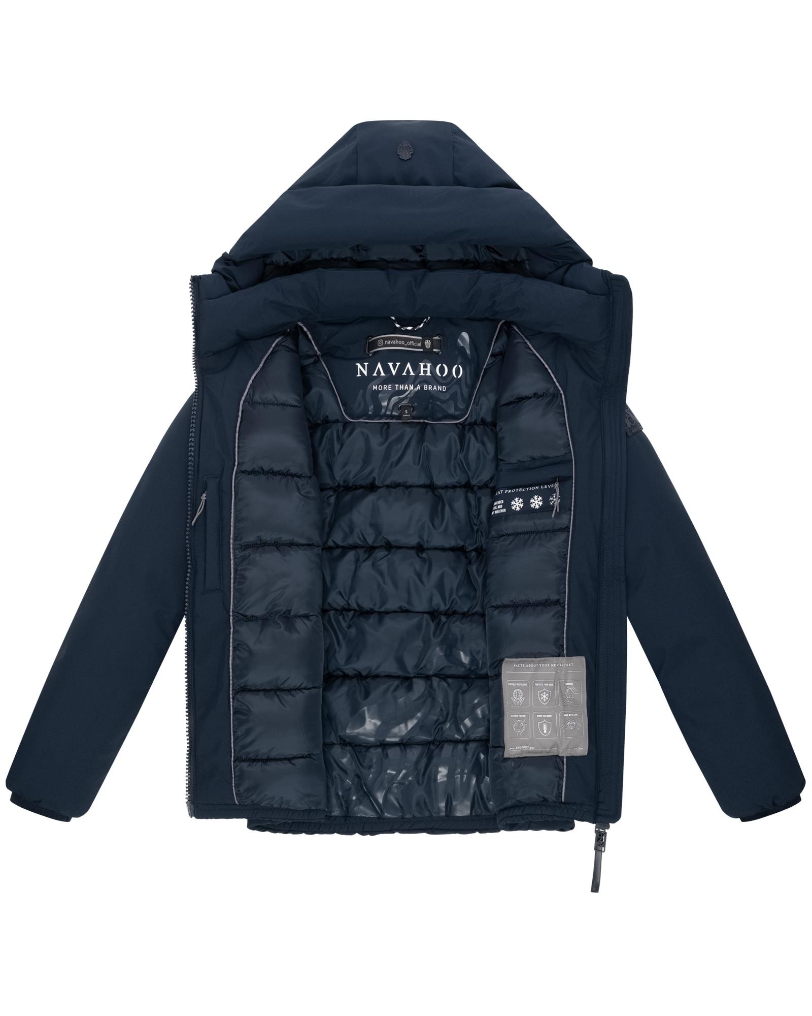Navahoo Winterjacke »Blütenlicht 14«, mit Kapuze, Warme Damenjacke mit hohem Kragen