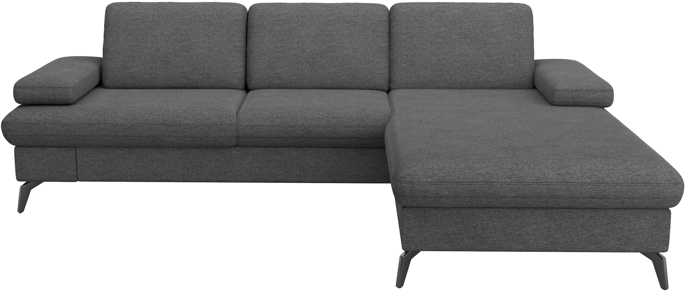 sit&more Ecksofa »Morris Jubi L-Form«, inkl. Armteilfunktion und 1 Zierkissen, wahlweise mit Bettfunktion