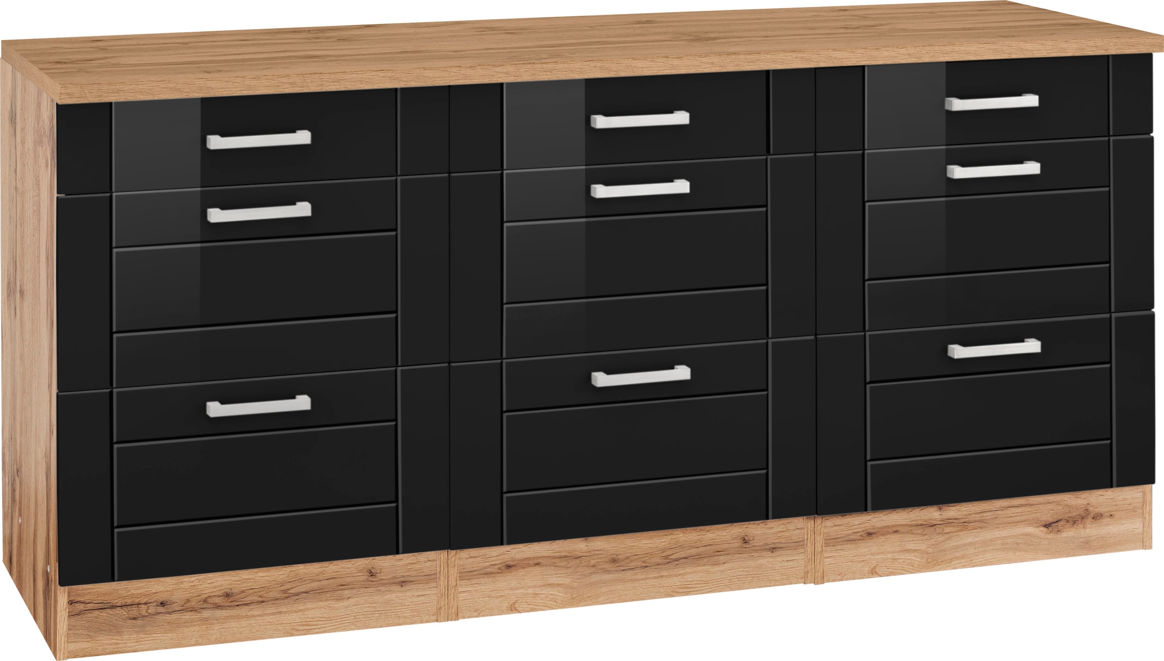 Unterschrank »KS-Tinnum«, 180 cm breit, Metallgriffe, MDF Fronten, mit 3 Schubkästen,...