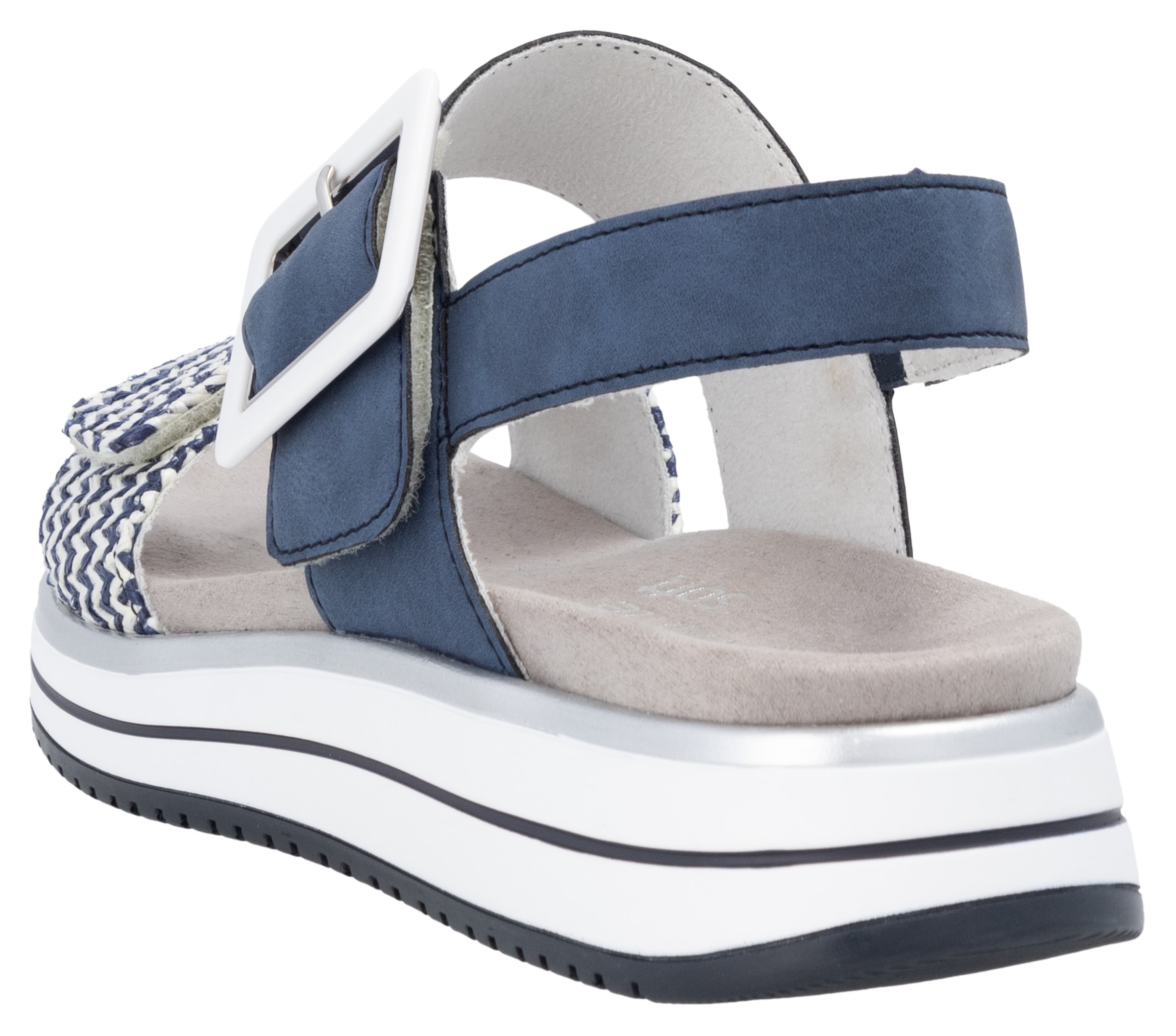 Remonte Keilsandalette »ELLE-Collection«, Sommerschuh, Sandale, Komfortschuh mit praktischen Klettverschlüssen
