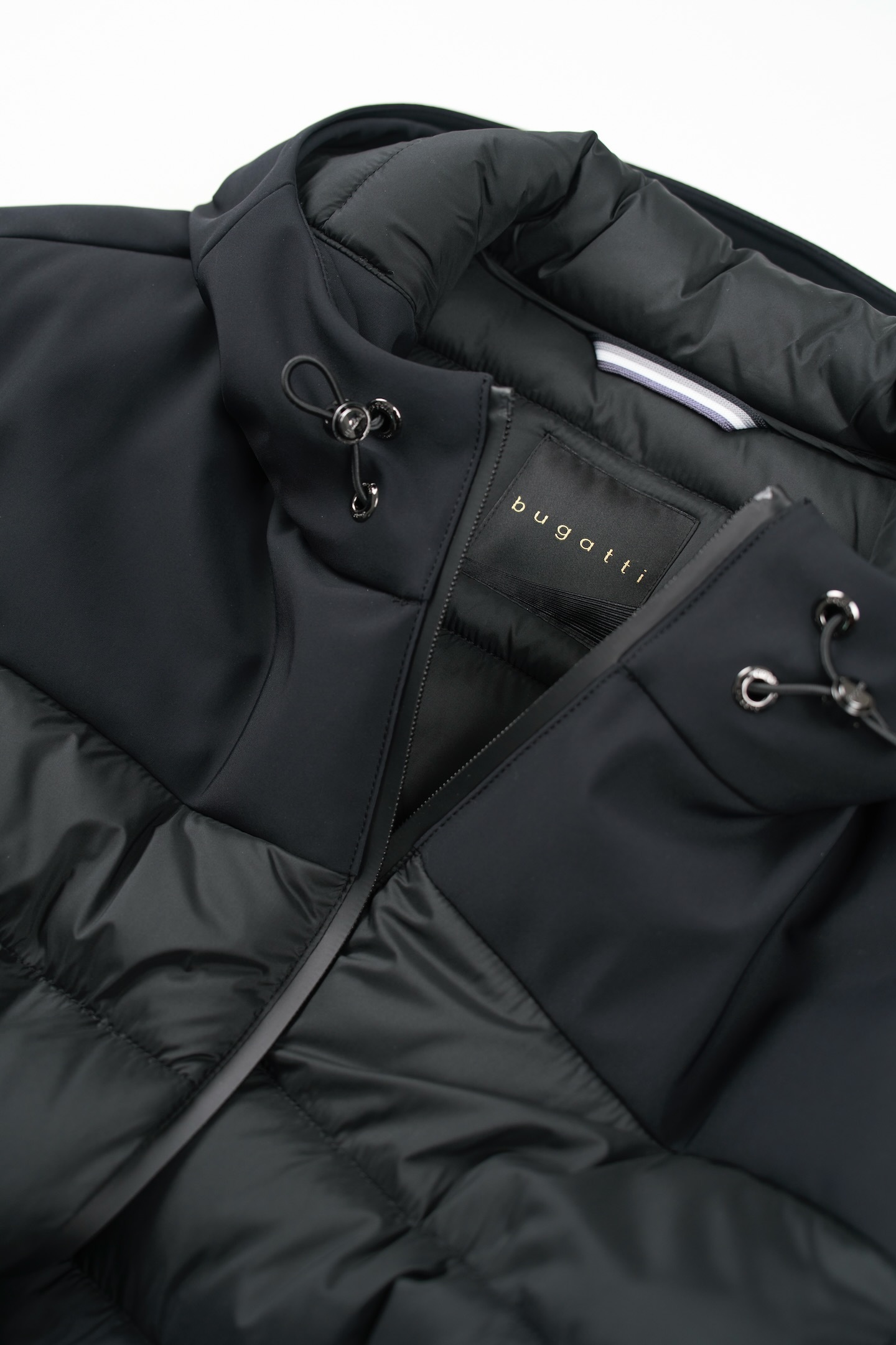 bugatti Langjacke, mit Kapuze, mit Stretchfunktion