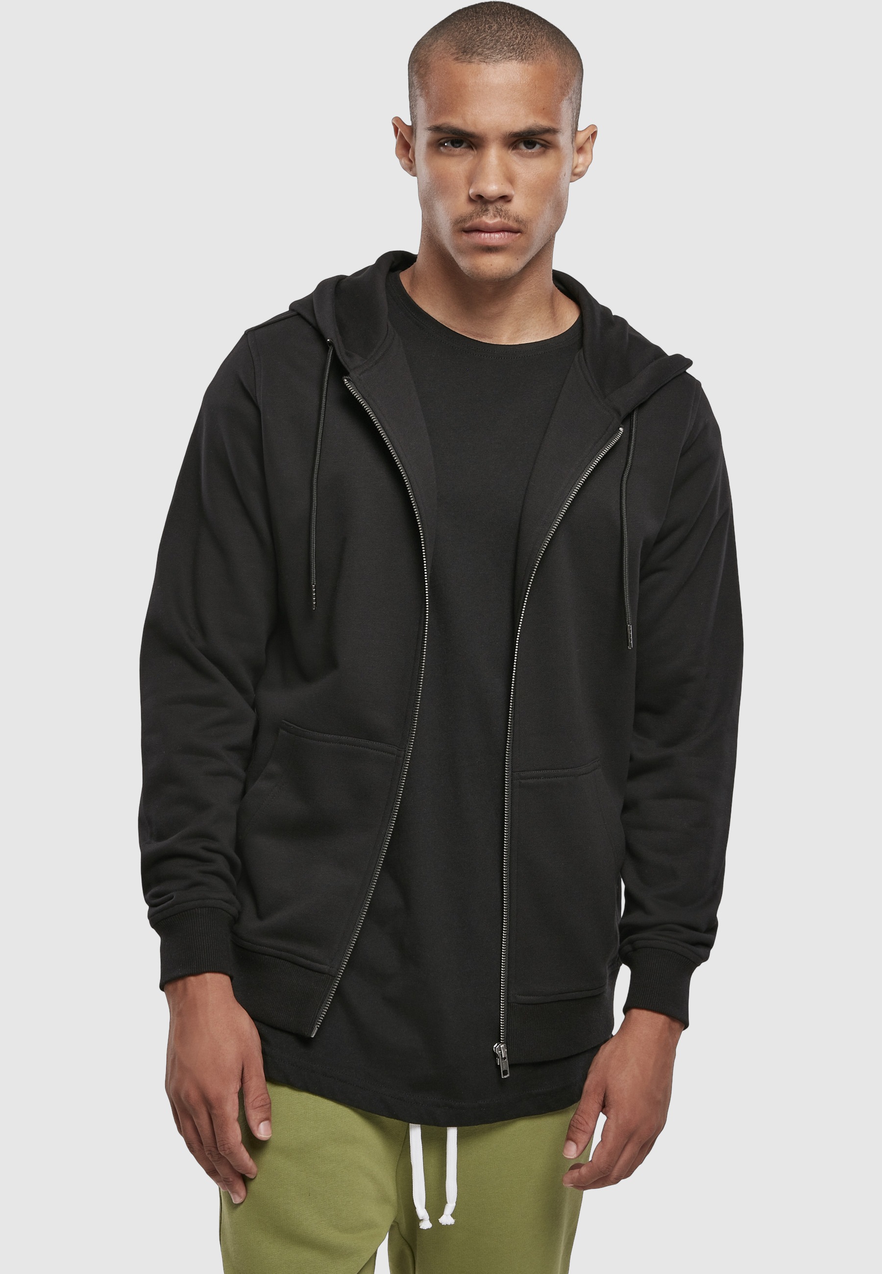 URBAN CLASSICS Neopren-Hoodie »Urban Classics Herren Basic Terry Zip Hoody« 1