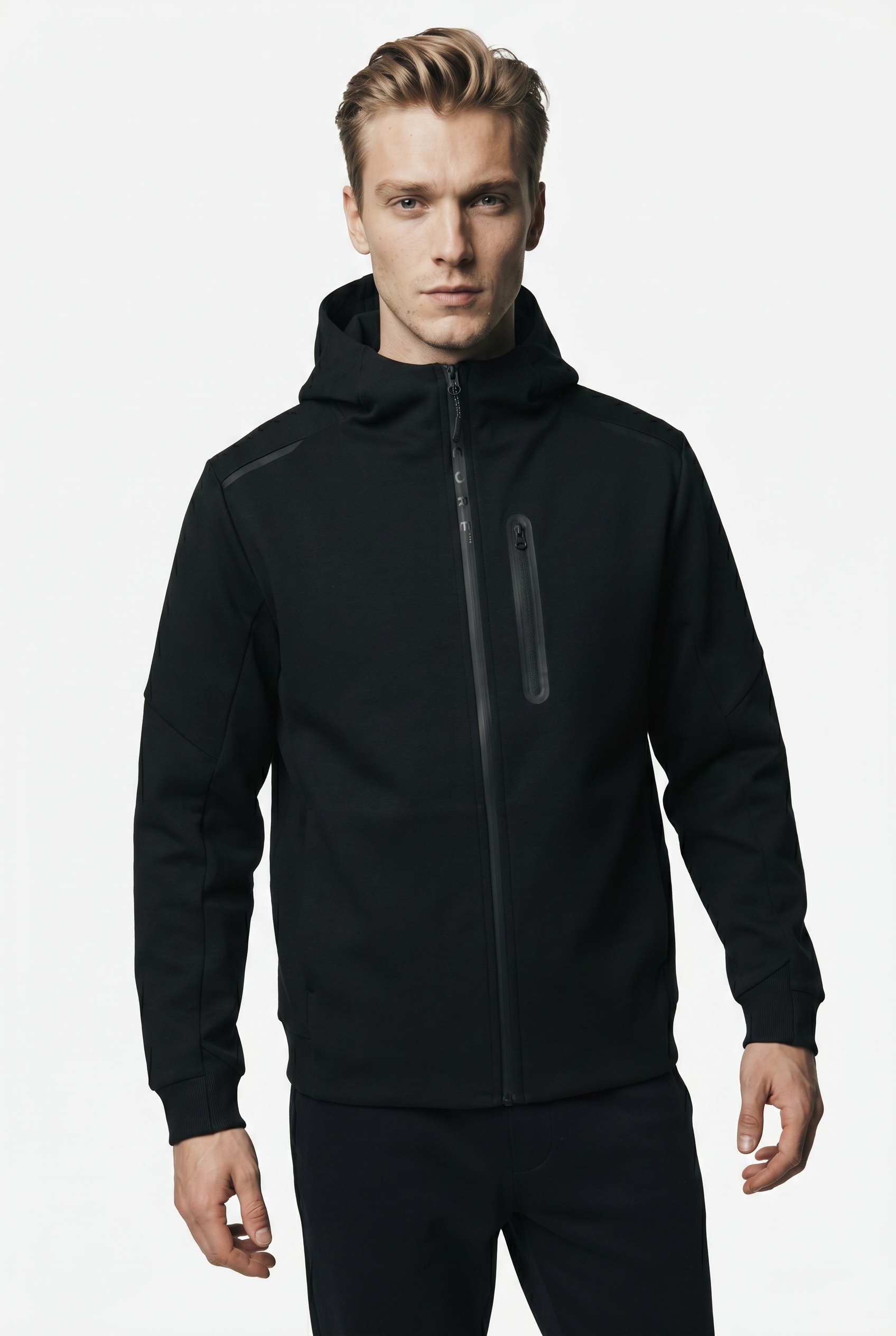 Jack & Jones Jcofusion Full Zip Sweat Hood Hoodie Black M 2