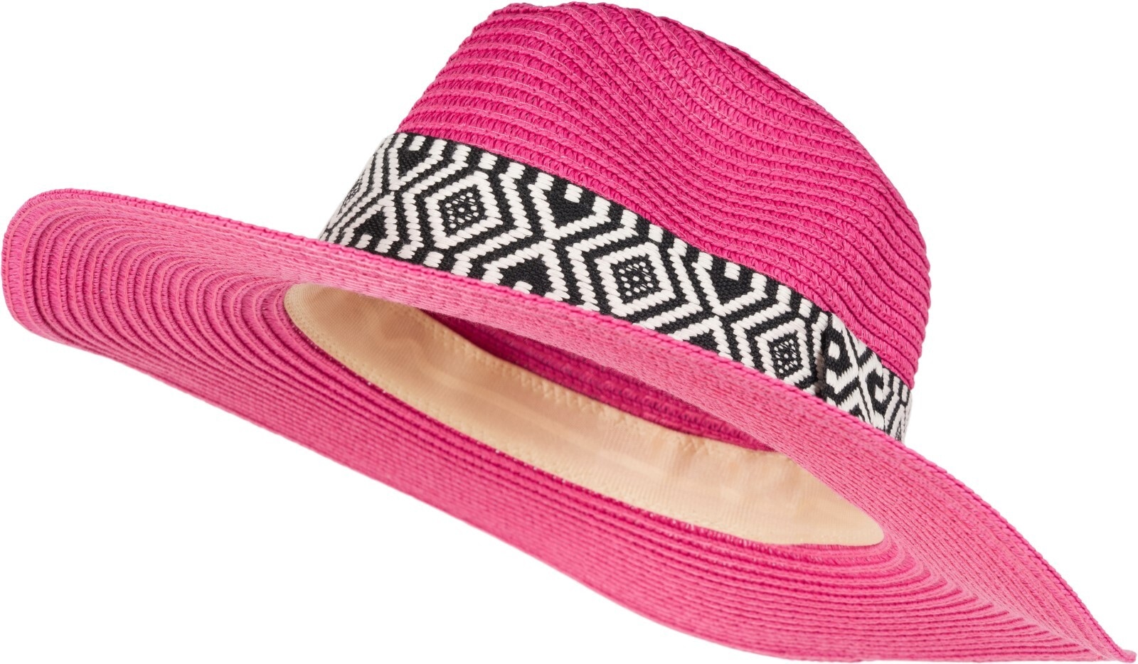 styleBREAKER Sonnenhut "Panama Strohhut Hutband Azteken Muster" 1 Stk.