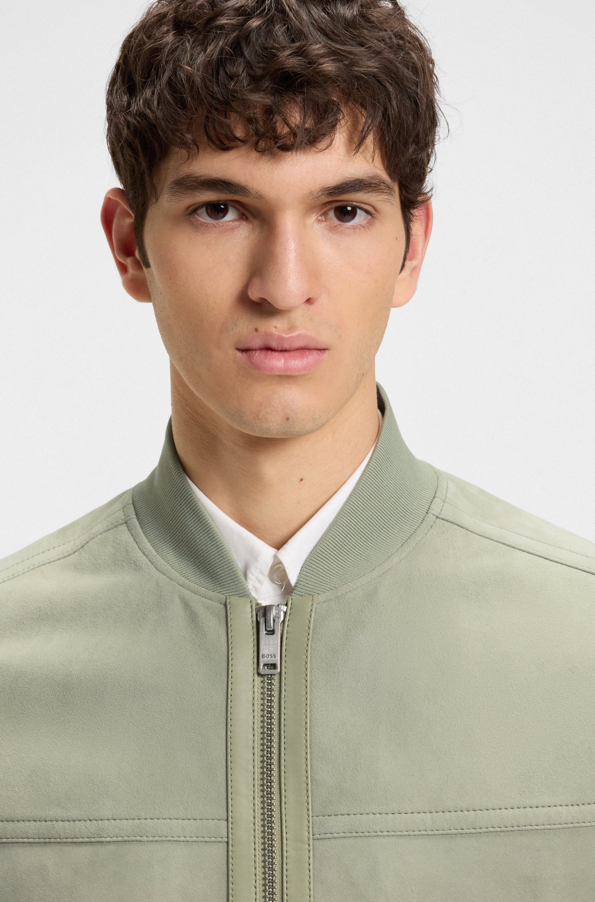 BOSS ORANGE Lederjacke "Johice", aus weichem Ziegennappaleder günstig online kaufen