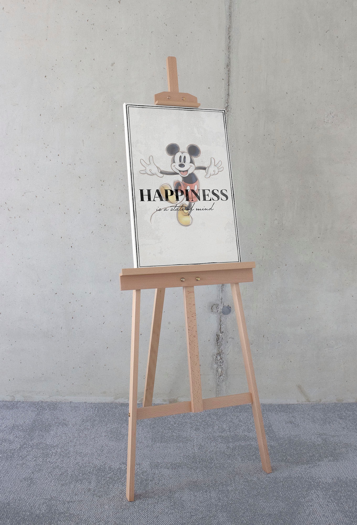 Komar Leinwandbild "Mickey Be Kind - Größe 40 x 60 cm", Disney, (1 St., 40 günstig online kaufen