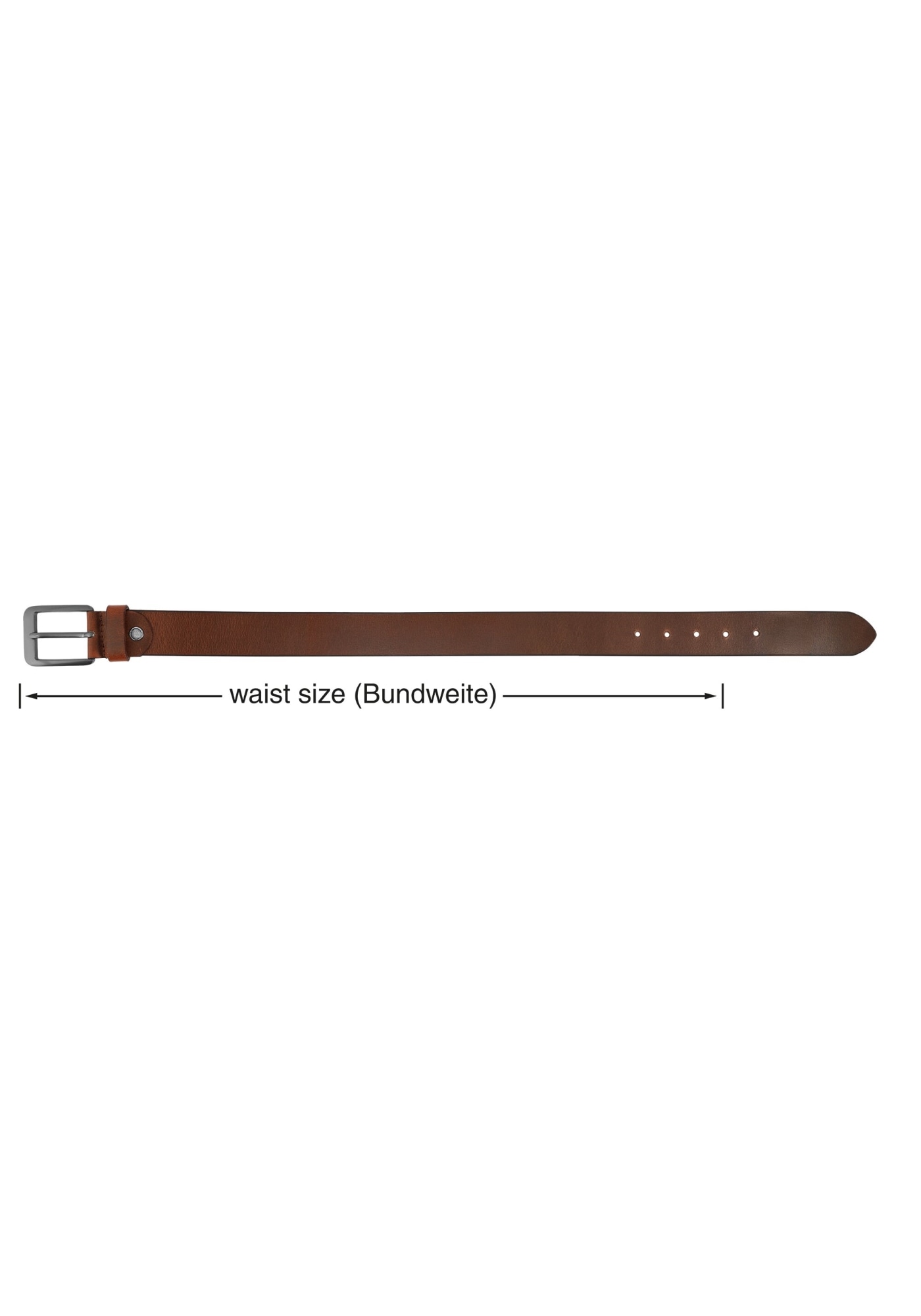 Leonardo Verrelli Ledergürtel »90 cm - 130 cm (Bundweite) in Braun aus 100% Echtleder, kürzbar,«