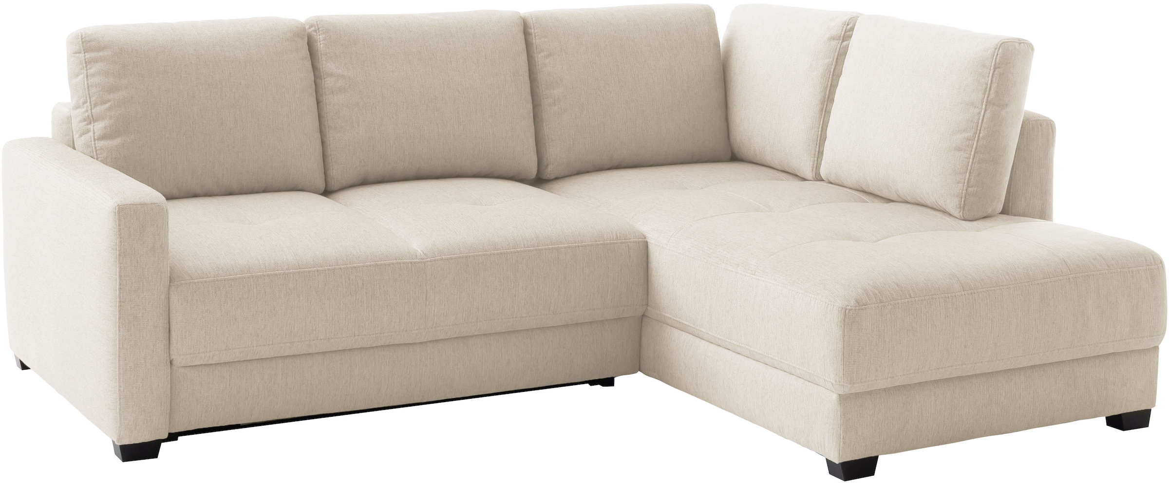 Mr. Couch Ecksofa »Pierre, L-Form mit Taschenfederkern«, mit DuraSpring-Taschenfederkern bis 140 kg belastbar