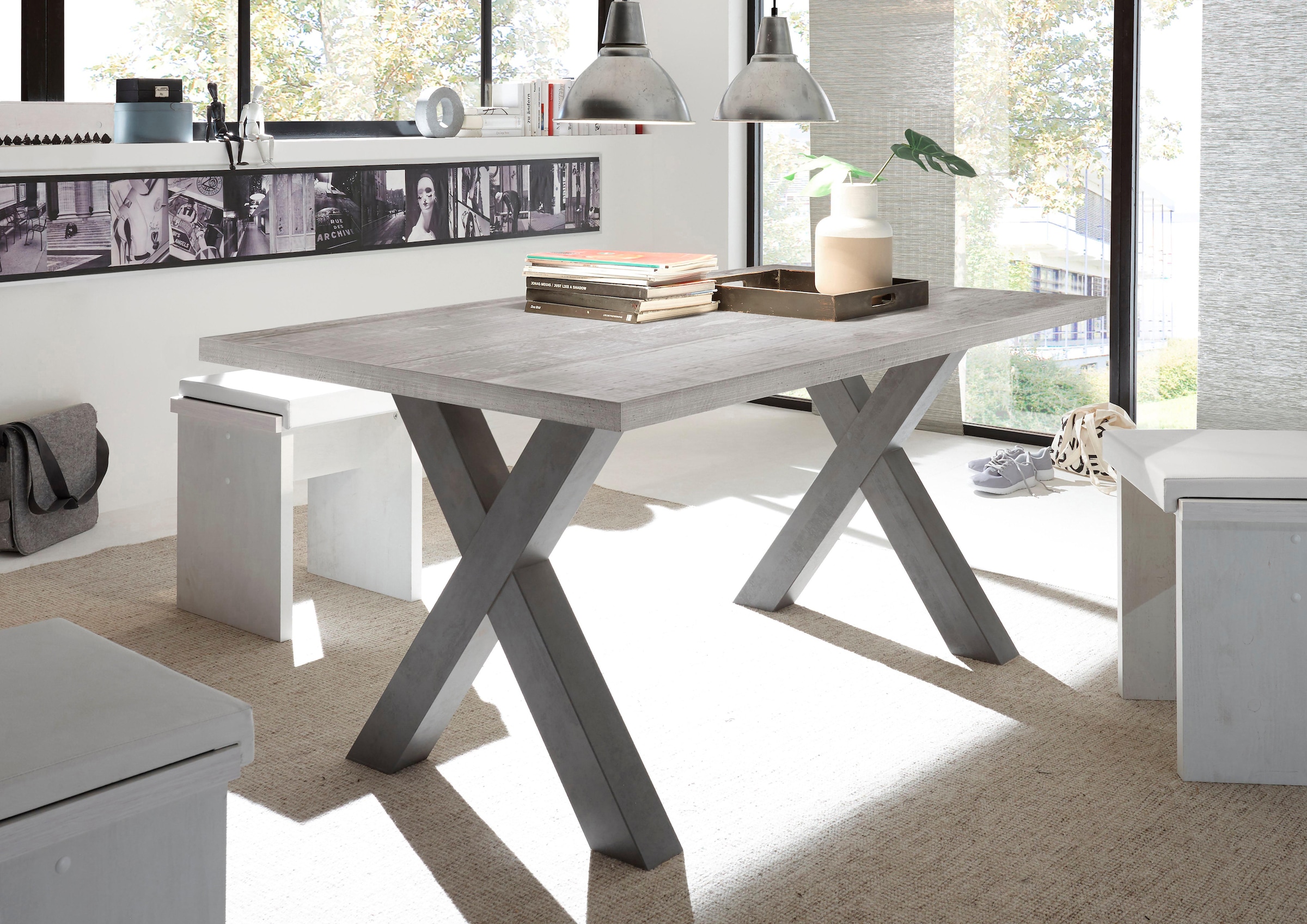 Mäusbacher Esstisch "Mister, TOPSELLER" OTTOS Choice, Gestell in X-Form günstig online kaufen