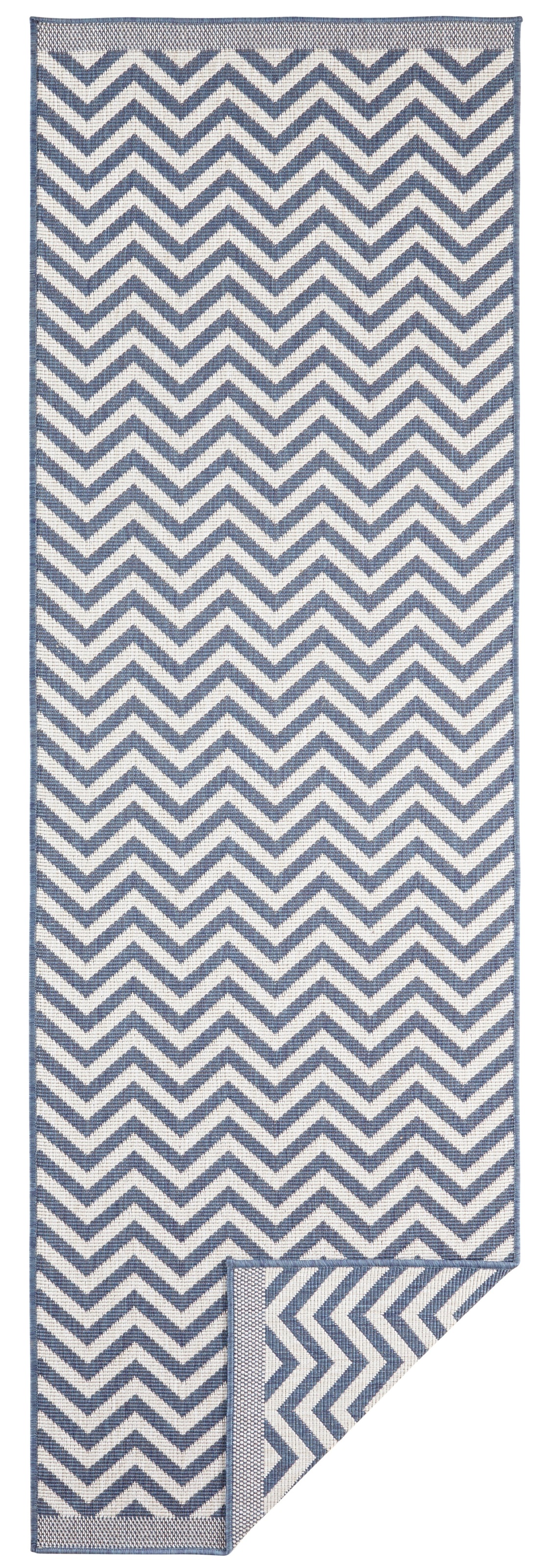NORTHRUGS Teppich »Palma Wendeteppich«, rechteckig, 5 mm Höhe, In-& Outdoor, Wetterfest, Balkon, Läufer, Wohnzimmer, Wasserfest