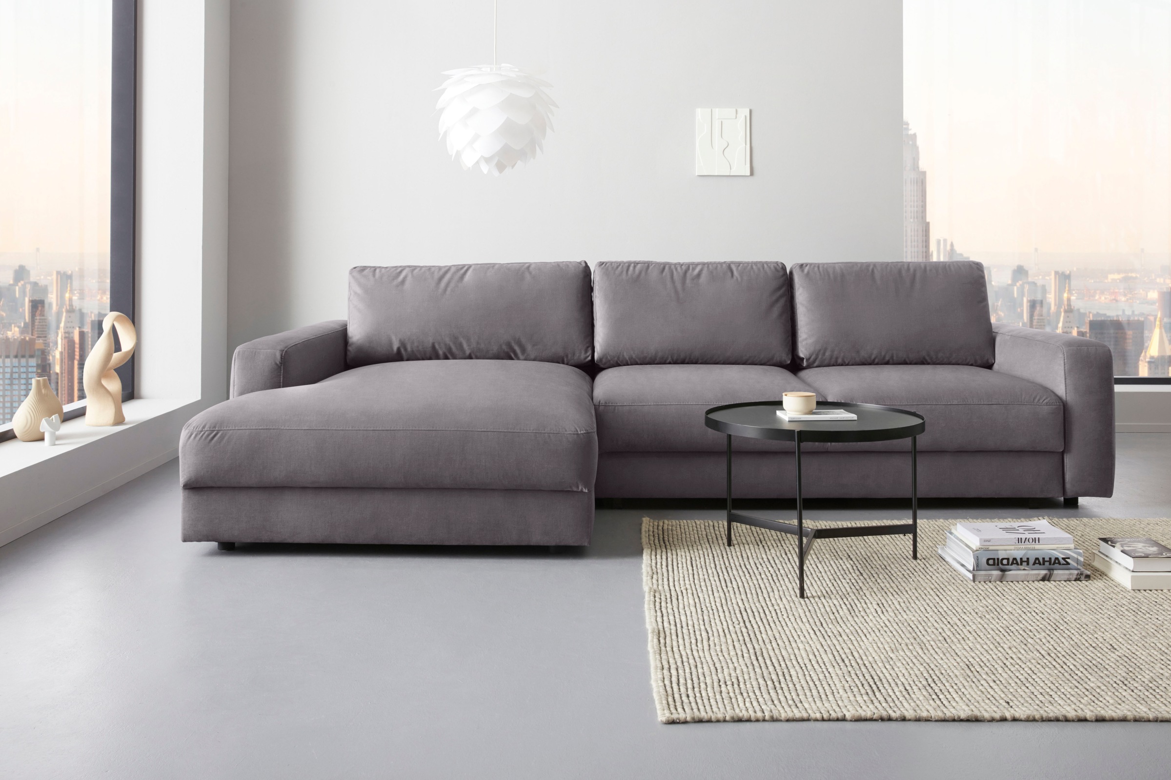 Home affaire Ecksofa "Bloomfield, elegant, viel Platz, Mega Couch, Breite 3 günstig online kaufen