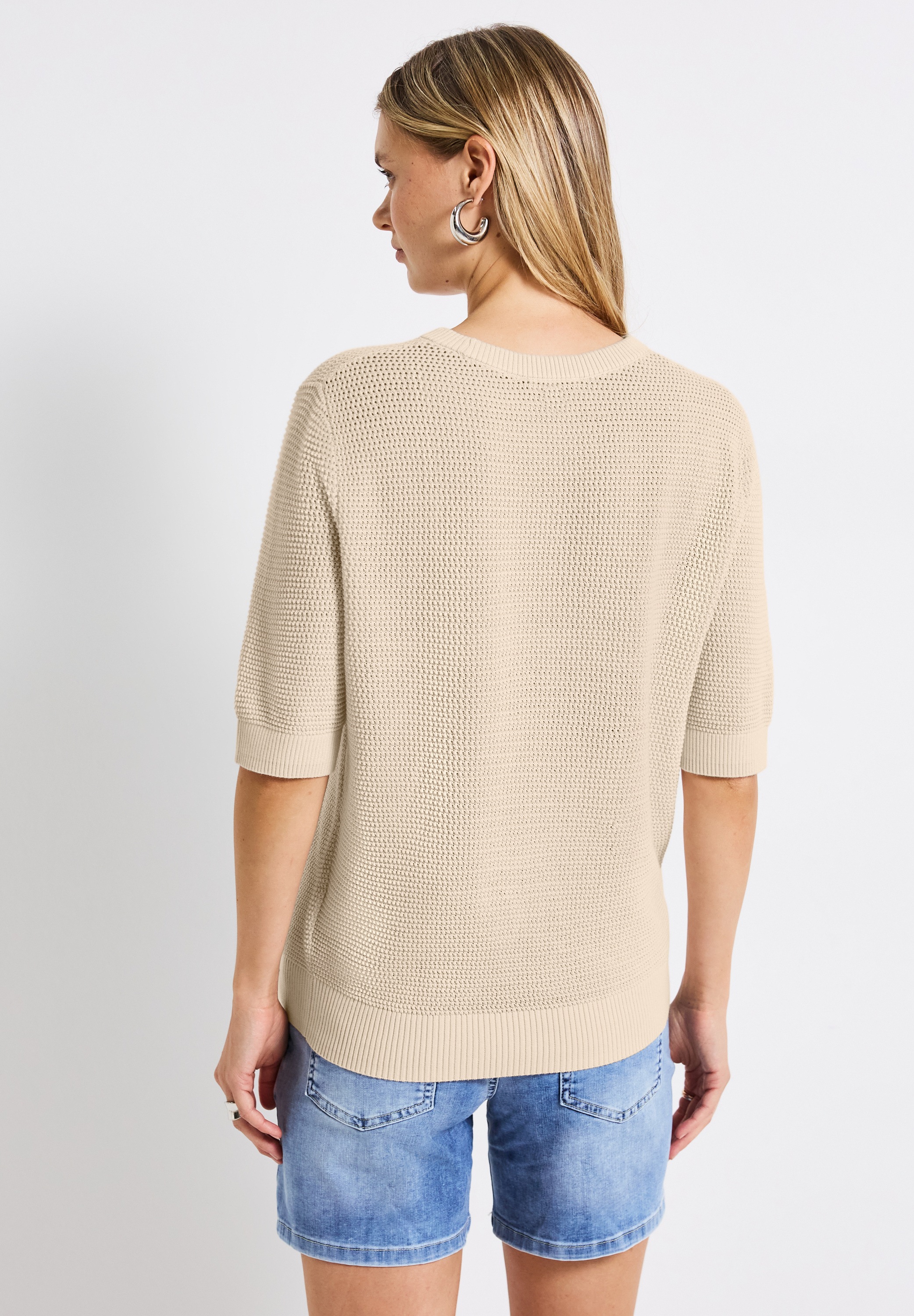 STREET ONE Kurzarmpullover, Feel Good Fit günstig online kaufen