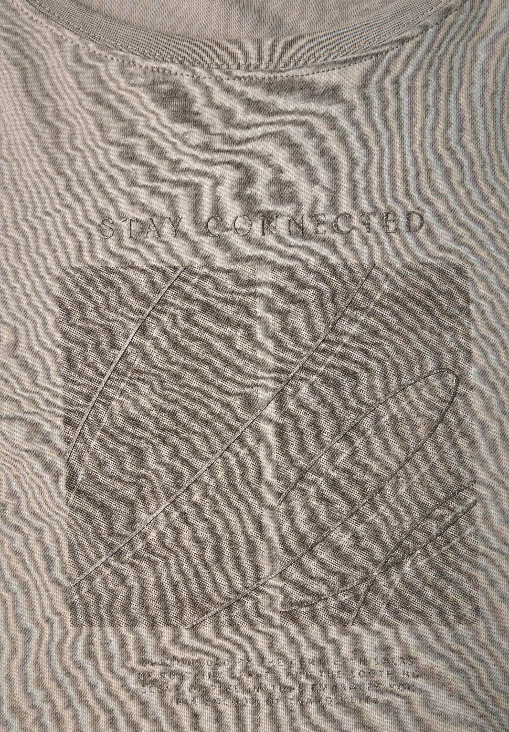 STREET ONE T-Shirt, aus Baumwolle mit Stretchante