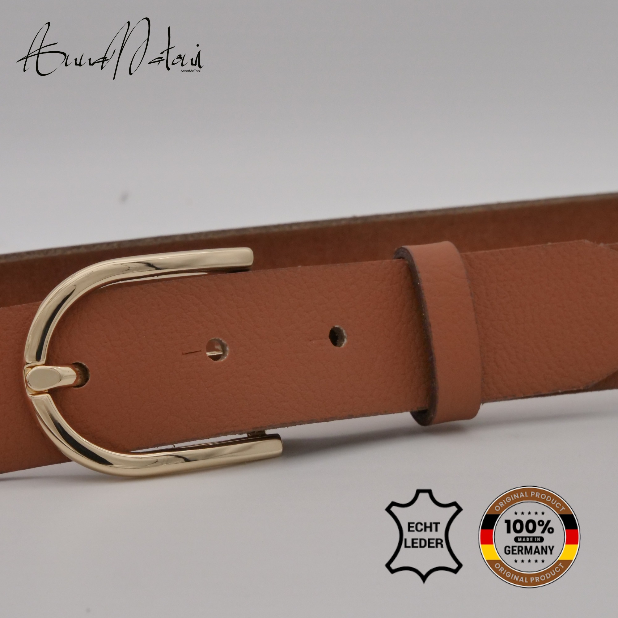 AnnaMatoni Ledergürtel "AnnaMatoni Damen Ledergürtel Basic Gürtel 3cm breit günstig online kaufen