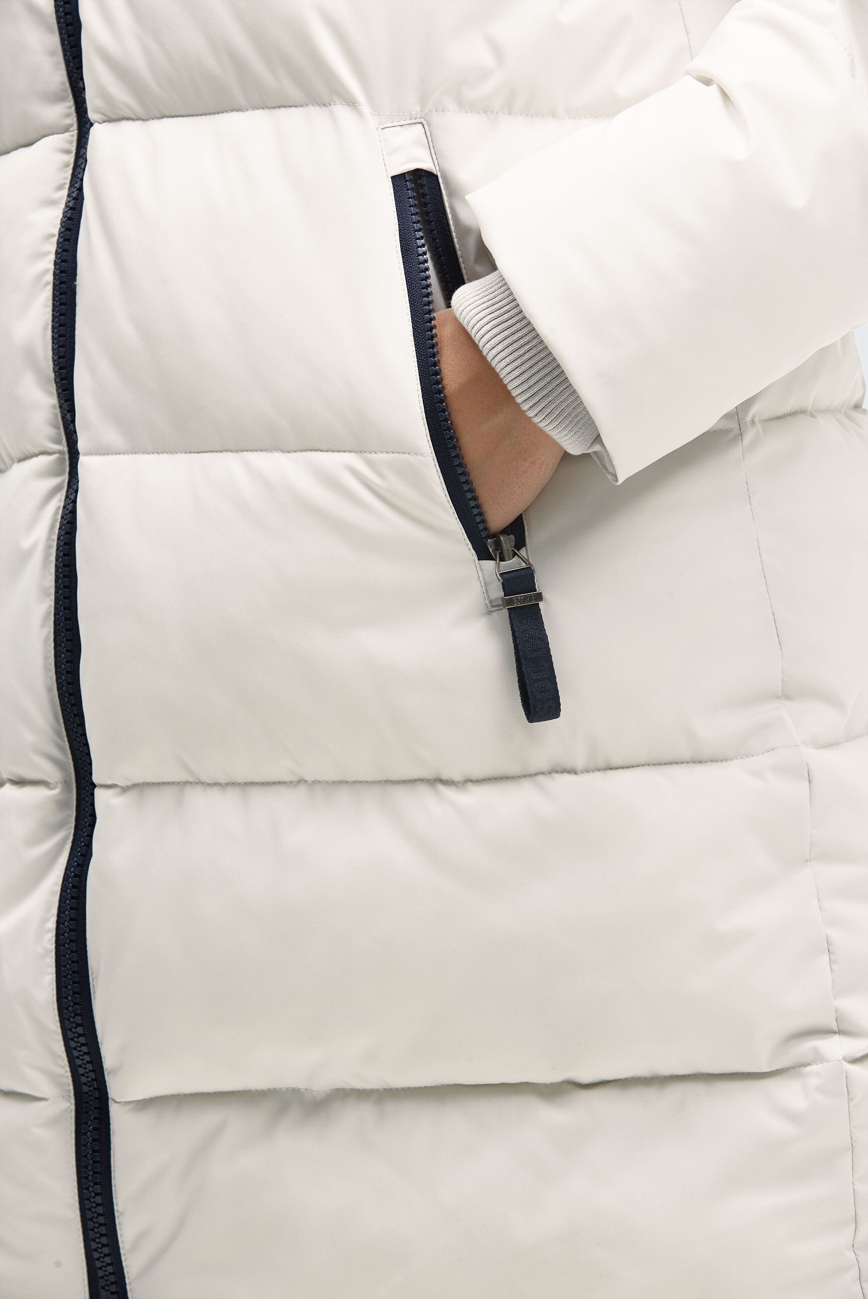 SOCCX Parka mit Kapuze mit Zwei-Wege-Reißverschluss