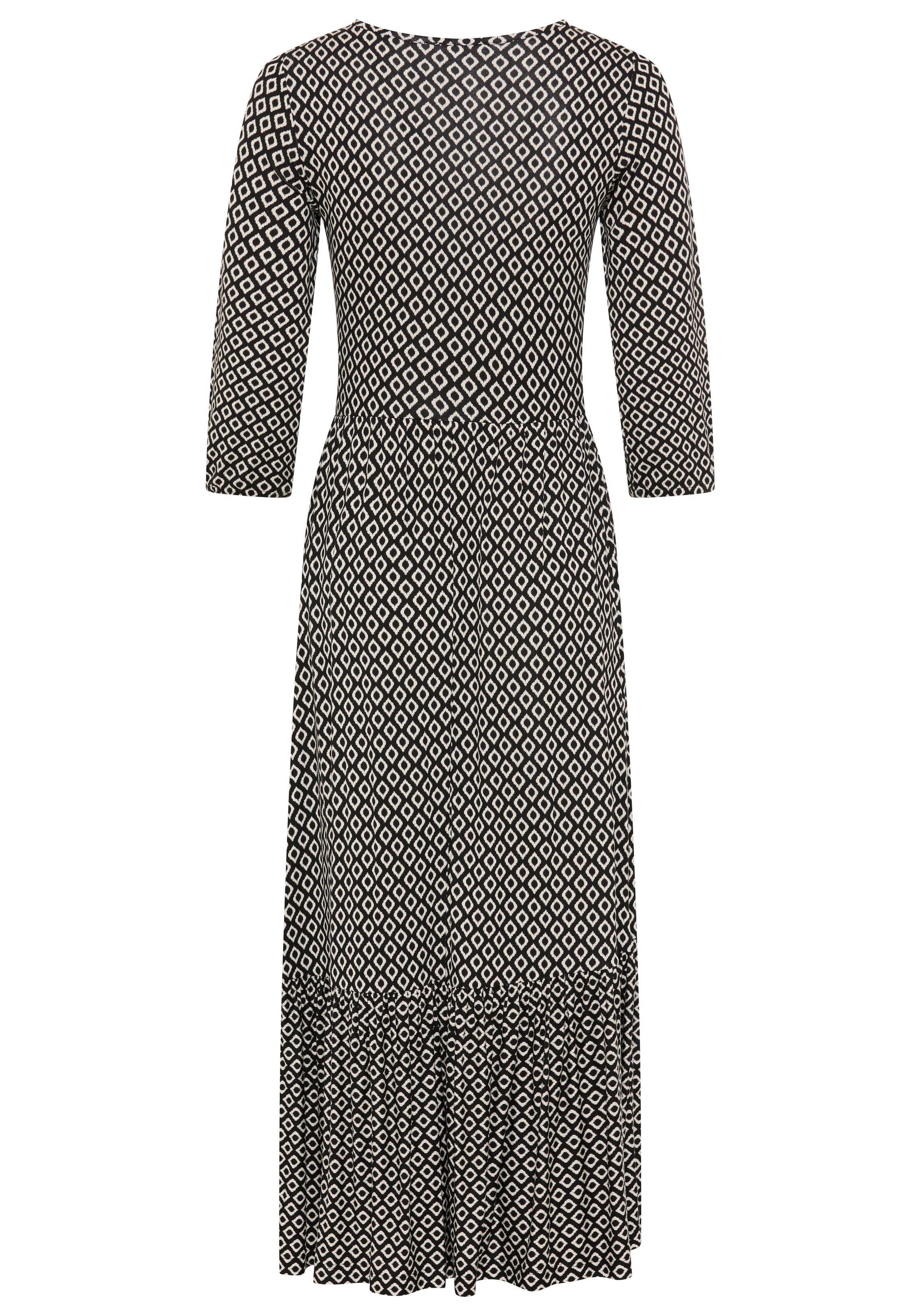 Tamaris Midikleid aus bequemem Jersey mit Schnürdetail