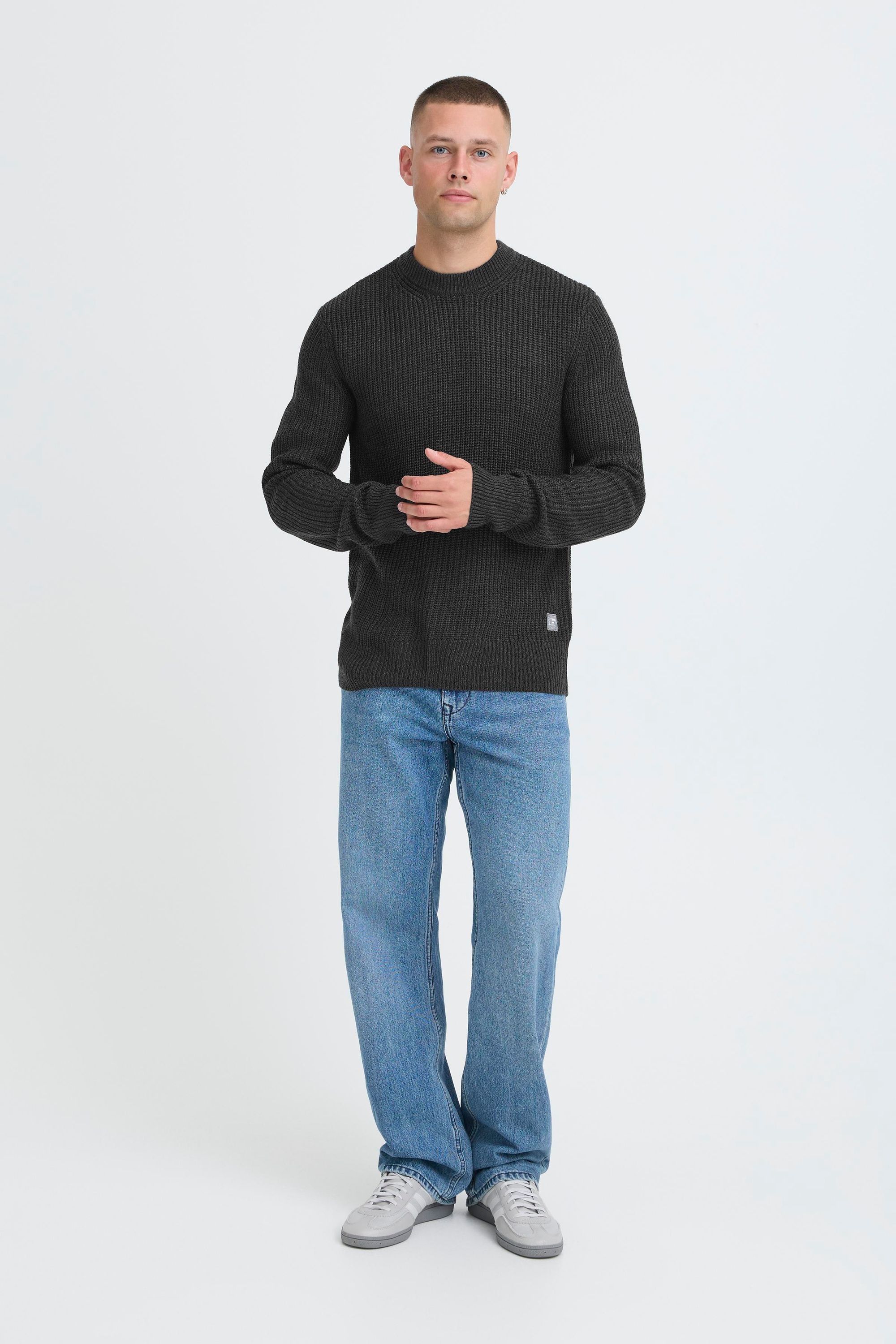 Blend Strickpullover »BHMRibi« Klassischer Grobstrickpullover