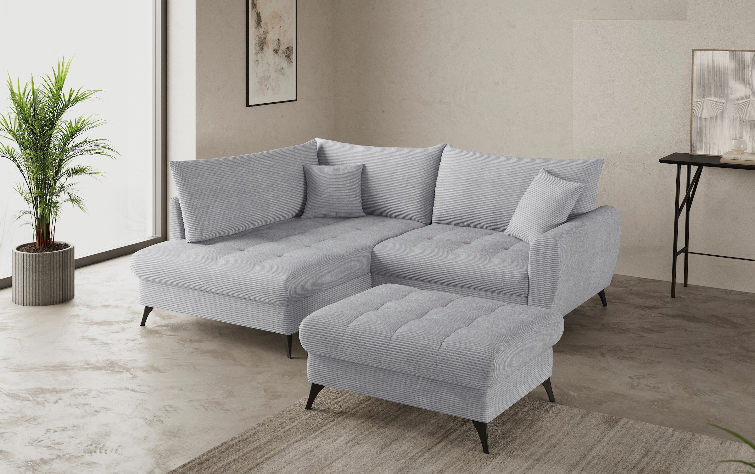 Mr. Couch Hockerbank »Blackburn II«, Passend zu der Garnitur, mit Kaltschaum, bis 140 kg belastbar