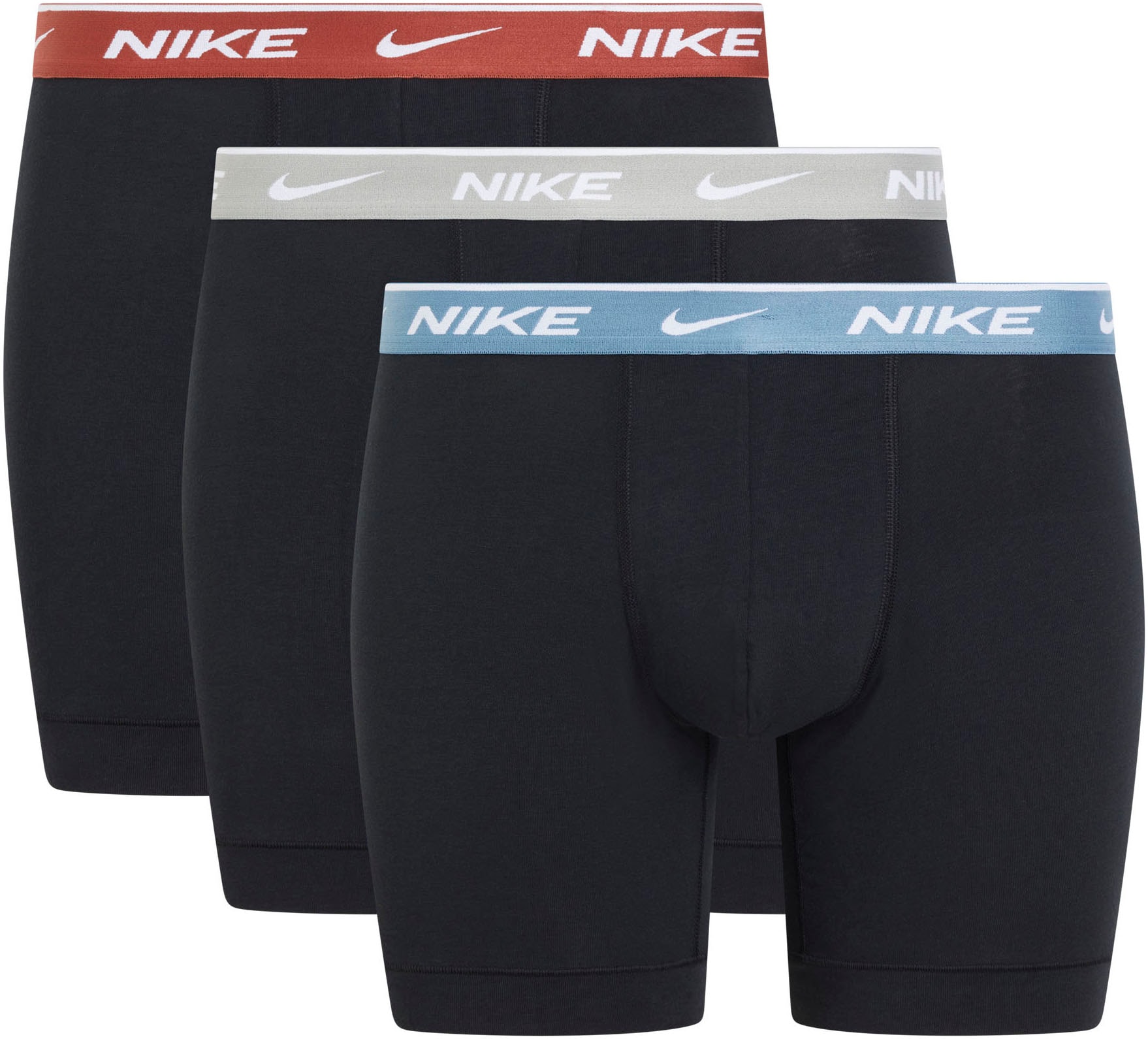 NIKE Underwear Boxershorts "BOXER BRIEF 3PK", 3 Stk. mit NIKE Logo-Elastikb günstig online kaufen